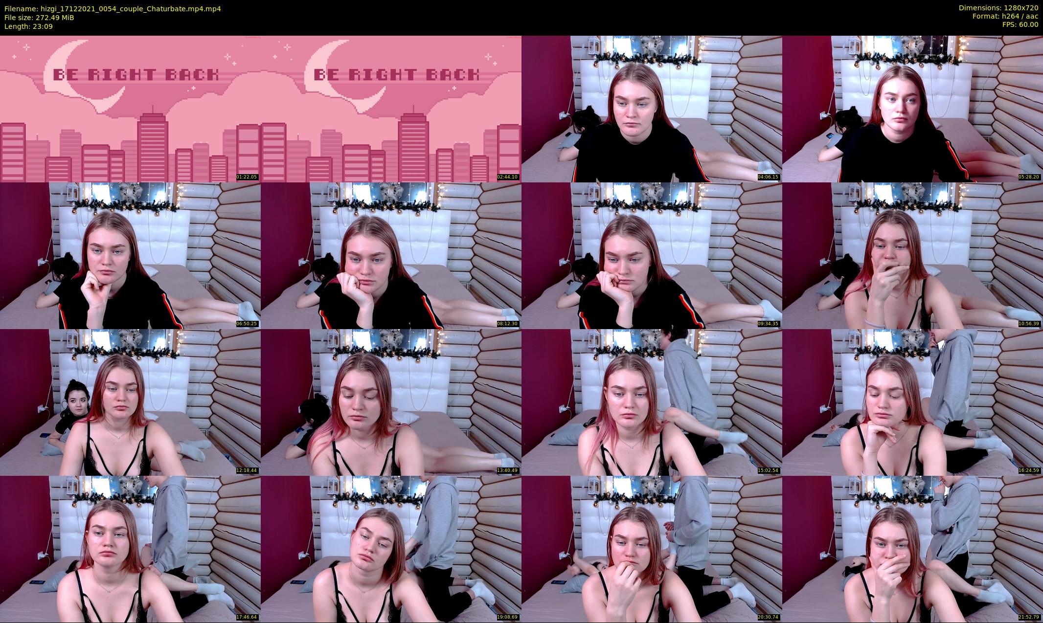 hizgi — 24 minute Chaturbate couple cam show recording, 720p, Dec 17, 2021