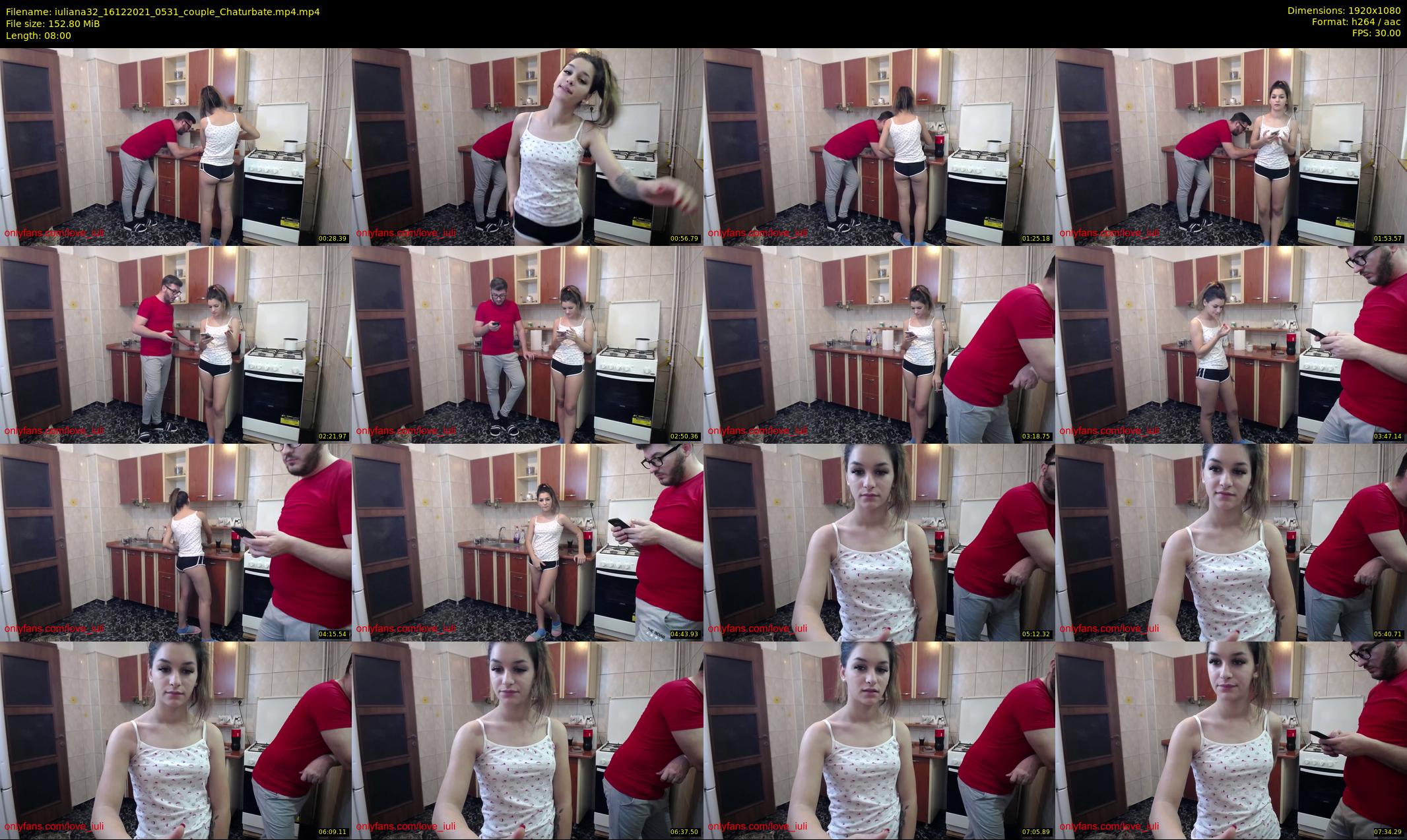 iuliana32 — 8 minute Chaturbate couple cam show recording, 1080p, Dec 16, 2021