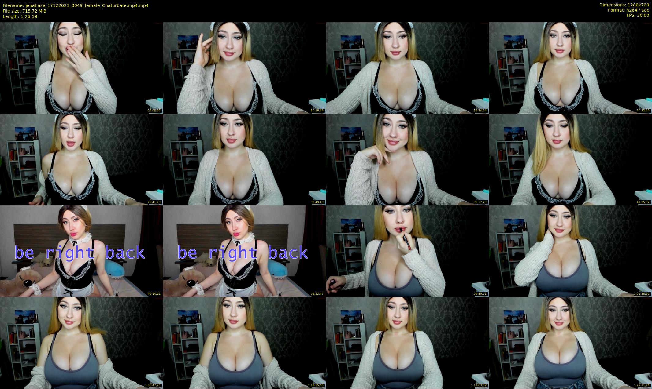 jenahaze — 87 minute Chaturbate female cam show recording, 720p, Dec 17, 2021