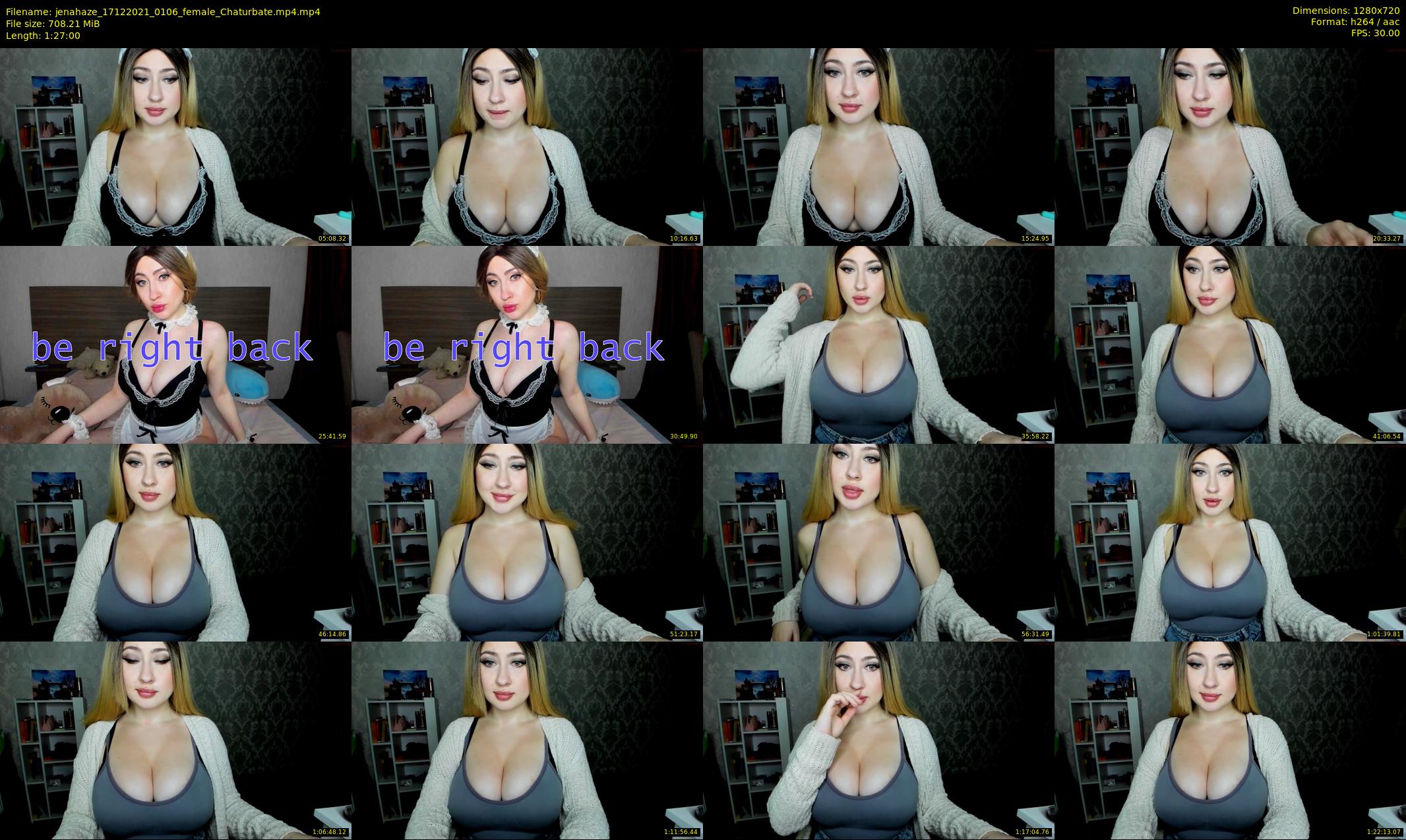jenahaze — 87 minute Chaturbate female cam show recording, 720p, Dec 17, 2021