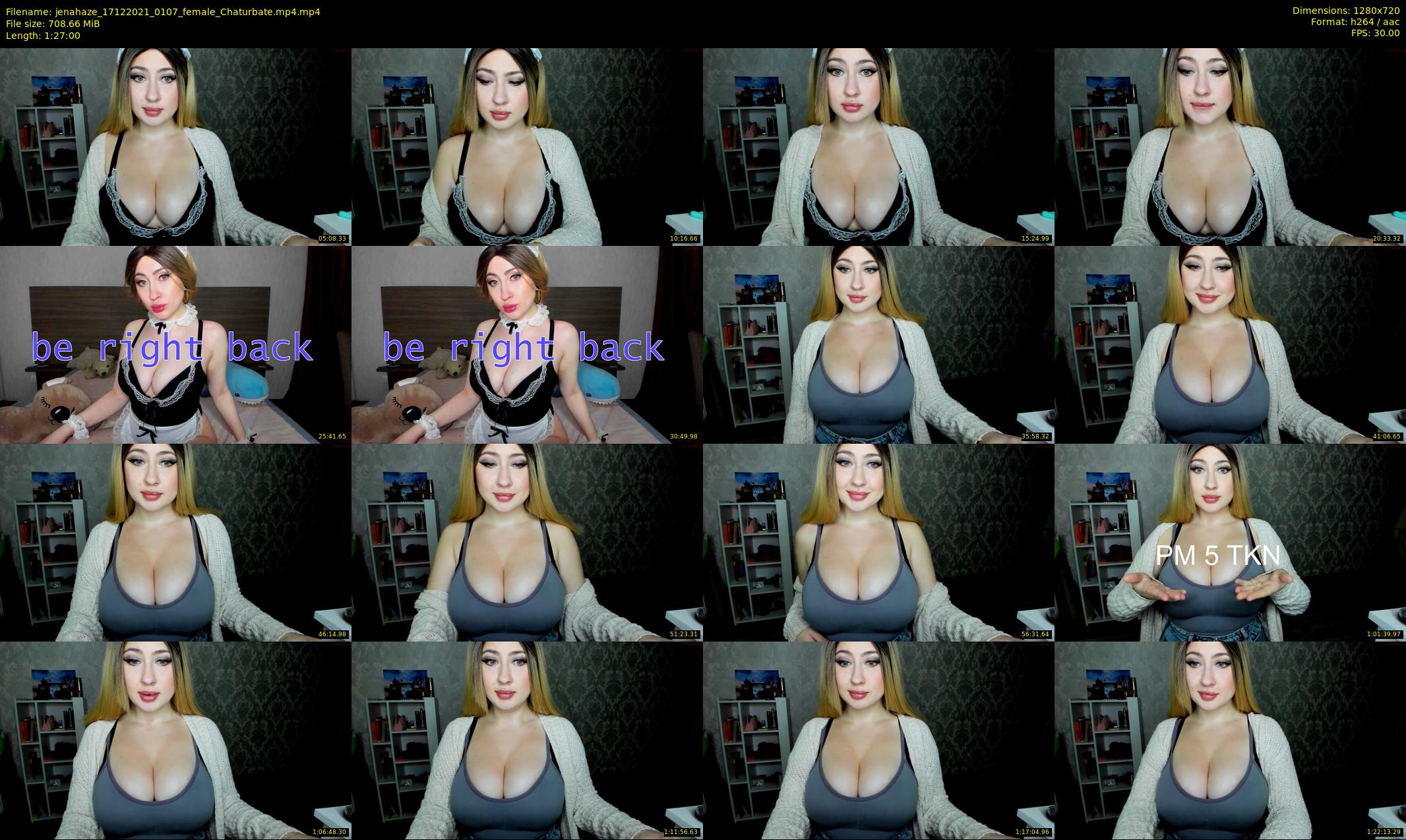 jenahaze — 87 minute Chaturbate female cam show recording, 720p, Dec 17, 2021