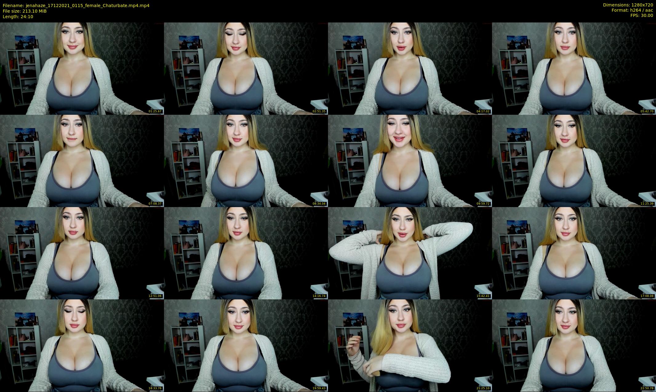 jenahaze — 25 minute Chaturbate female cam show recording, 720p, Dec 17, 2021