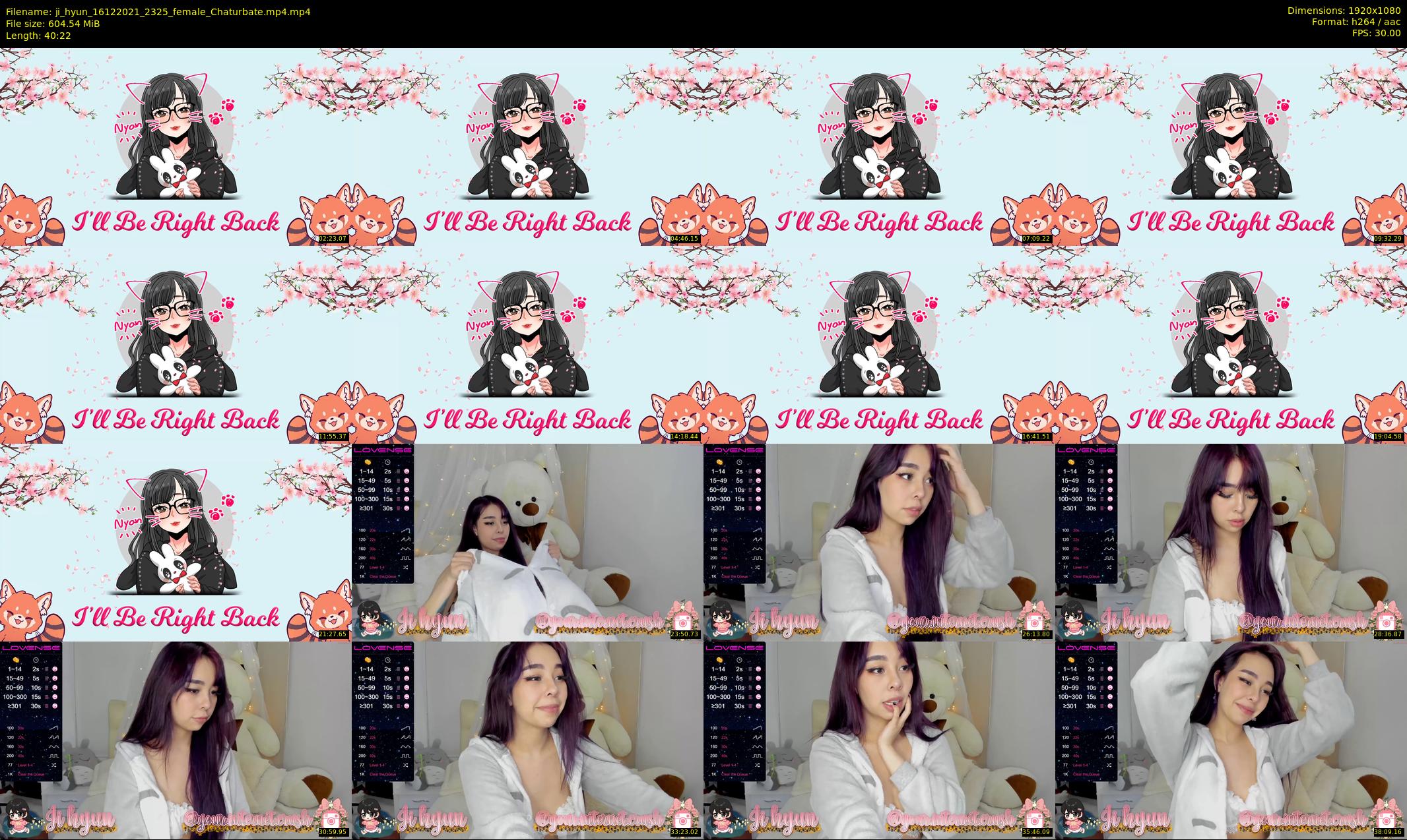 ji_hyun — 41 minute Chaturbate female cam show recording, 1080p, Dec 16, 2021
