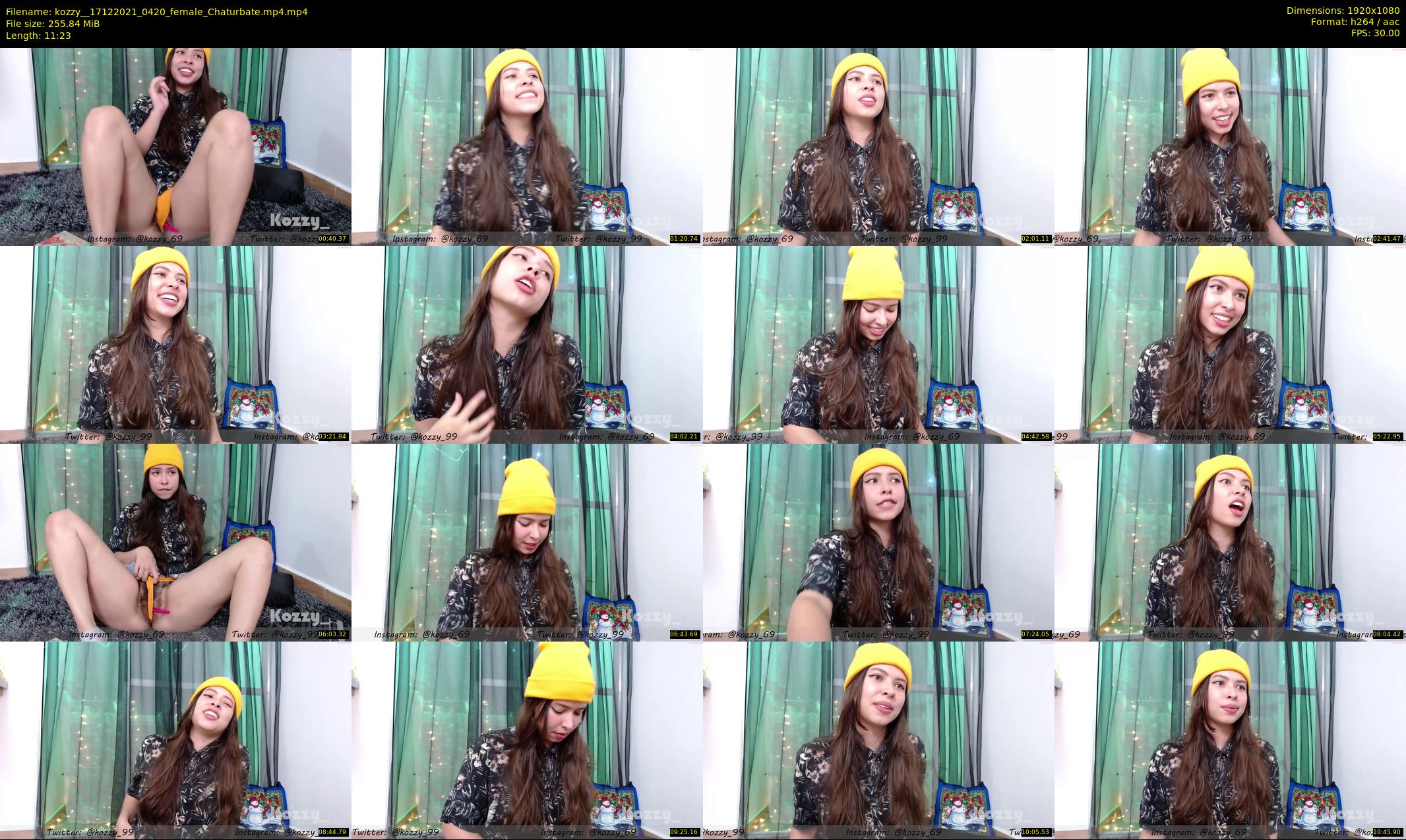 kozzy_ — 12 minute Chaturbate female cam show recording, 1080p, Dec 17, 2021