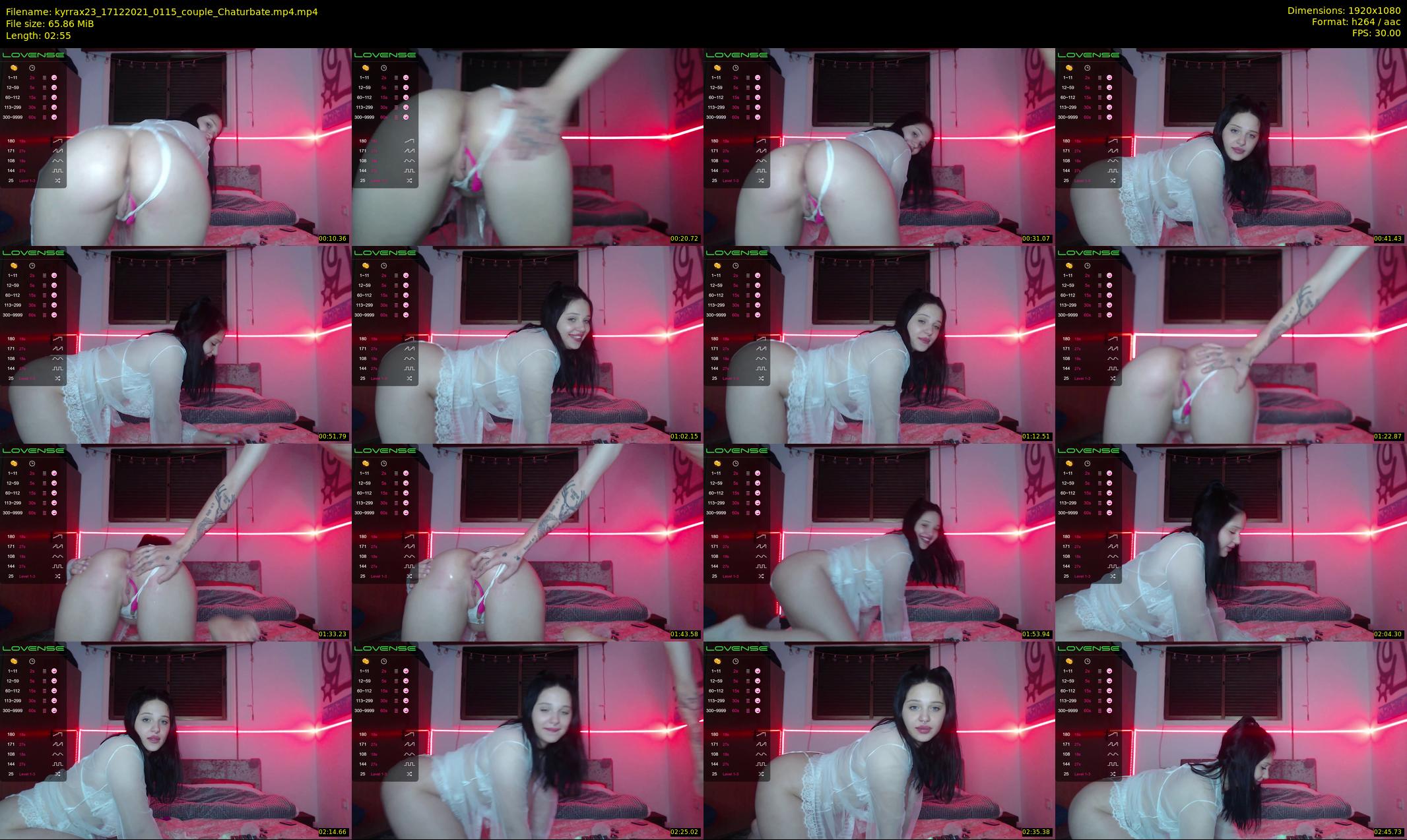 kyrrax23 — 3 minute Chaturbate couple cam show recording, 1080p, Dec 17, 2021