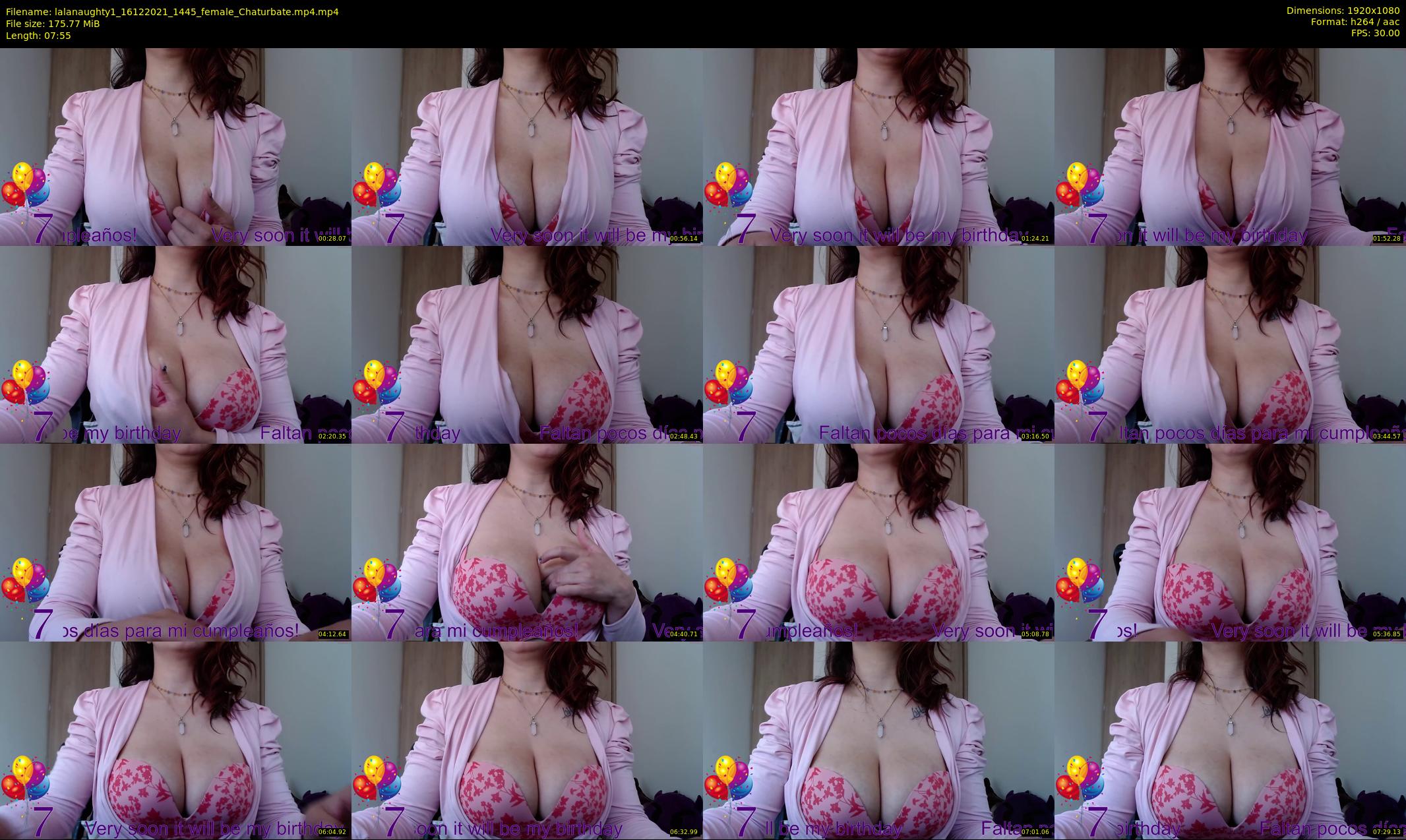 lalanaughty1 — 8 minute Chaturbate female cam show recording, 1080p, Dec 16, 2021