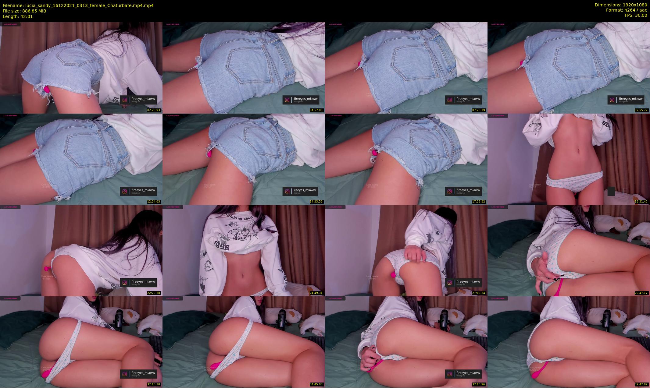 lucia_sandy — 43 minute Chaturbate female cam show recording, 1080p, Dec 16, 2021