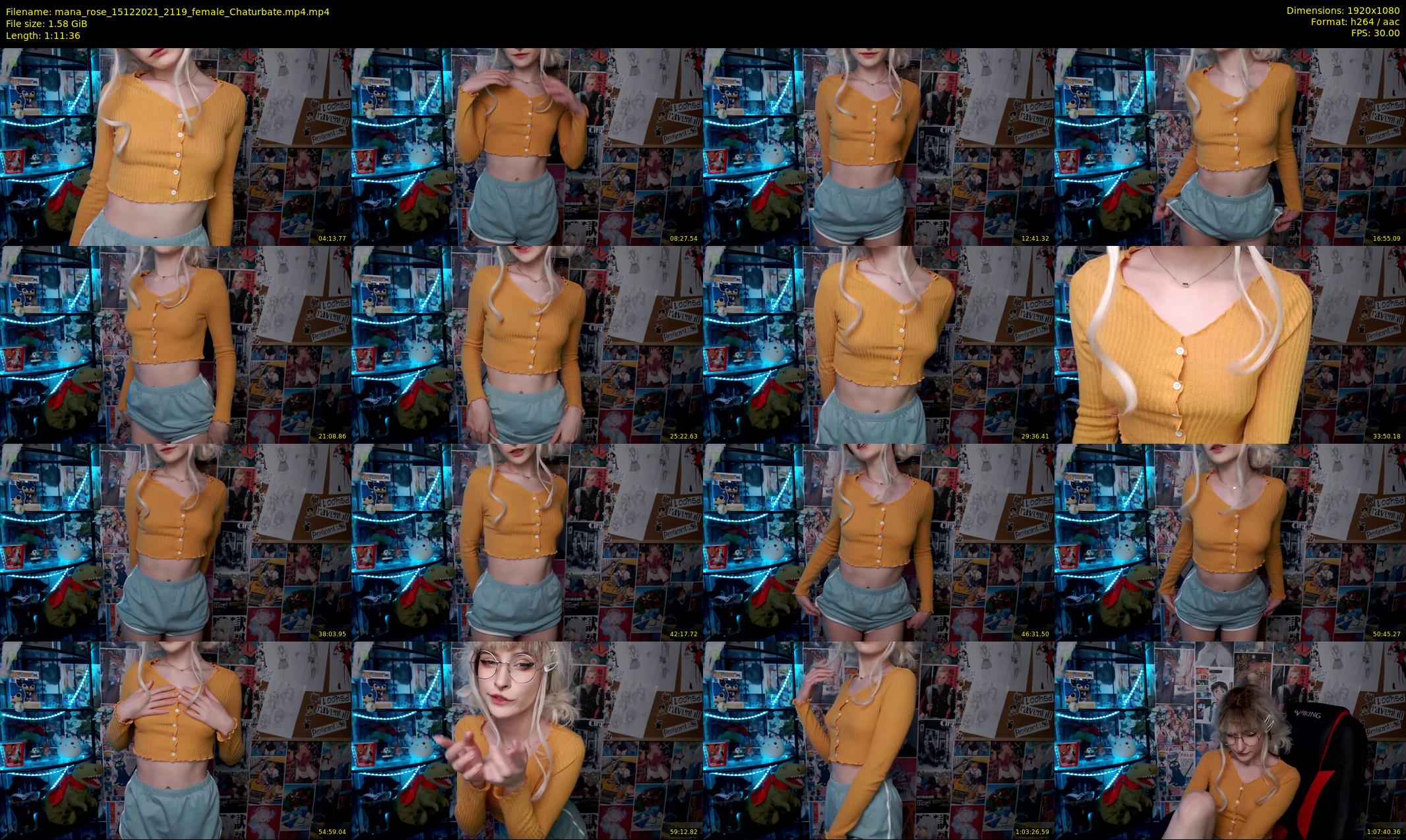 mana_rose — 72 minute Chaturbate female cam show recording, 1080p, Dec 15, 2021