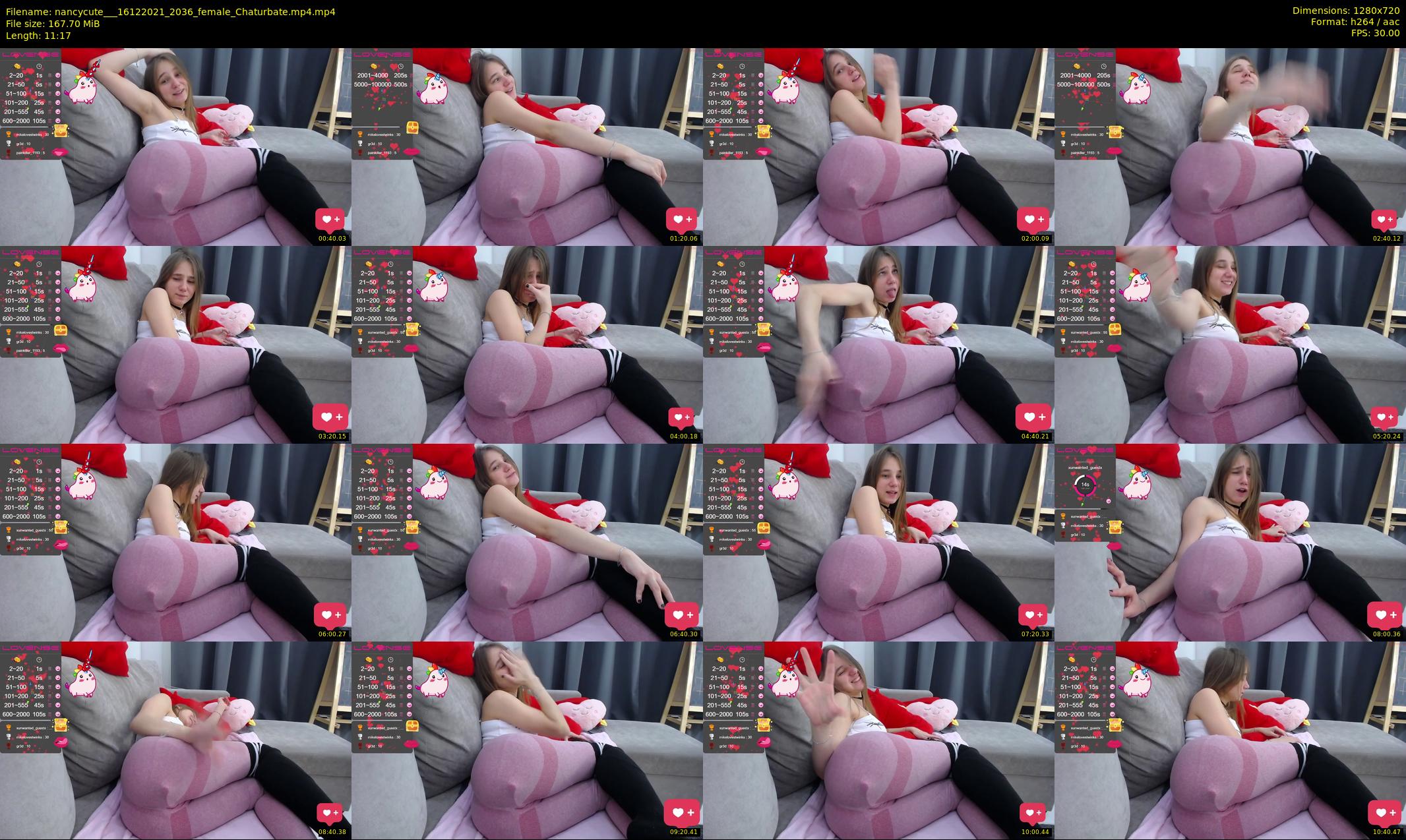 nancycute__ — 12 minute Chaturbate female cam show recording, 720p, Dec 16, 2021