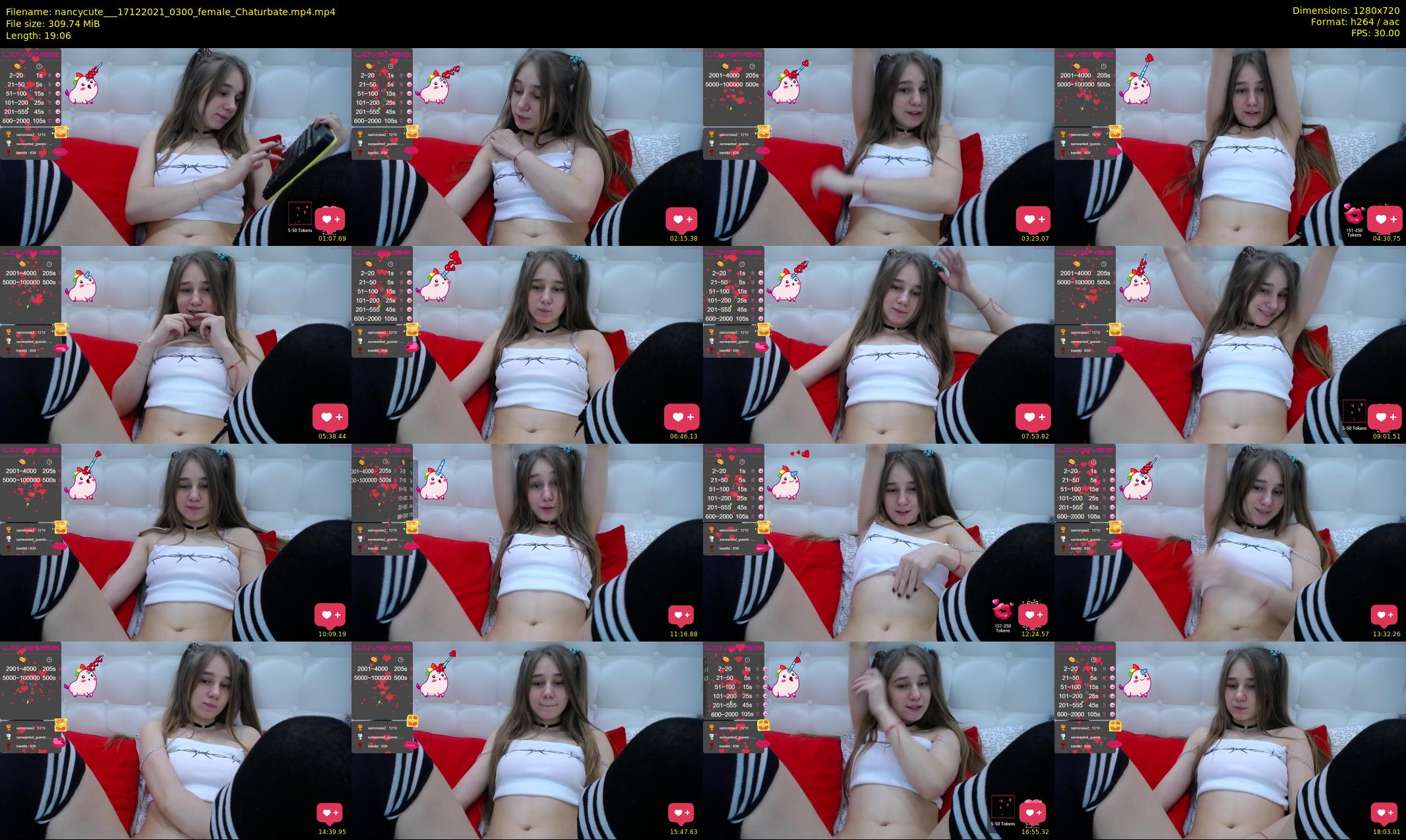 nancycute__ — 20 minute Chaturbate female cam show recording, 720p, Dec 17, 2021