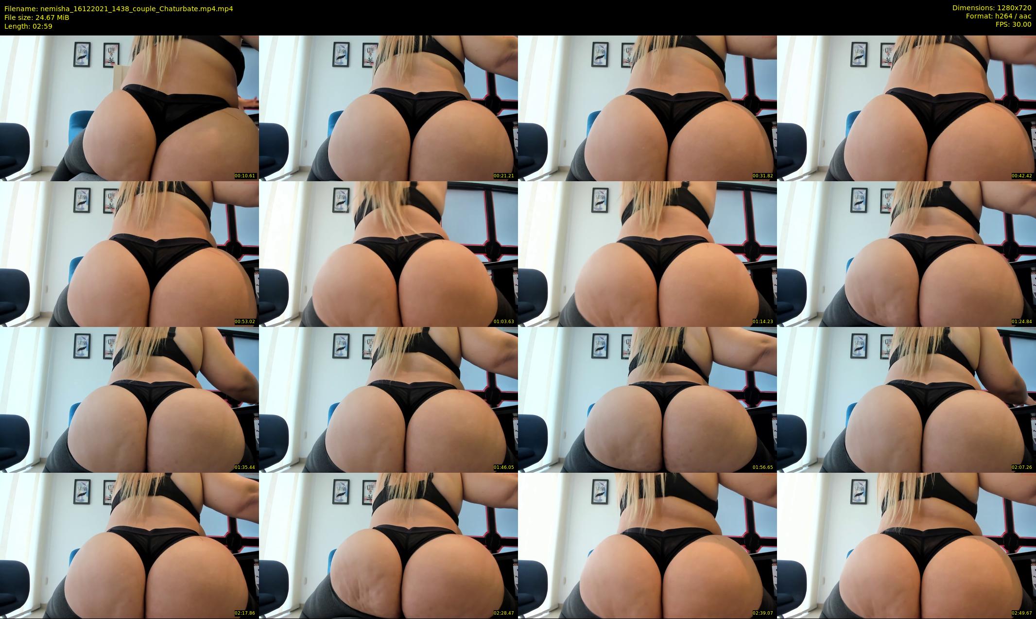 nemisha — 3 minute Chaturbate female cam show recording, 720p, Dec 16, 2021