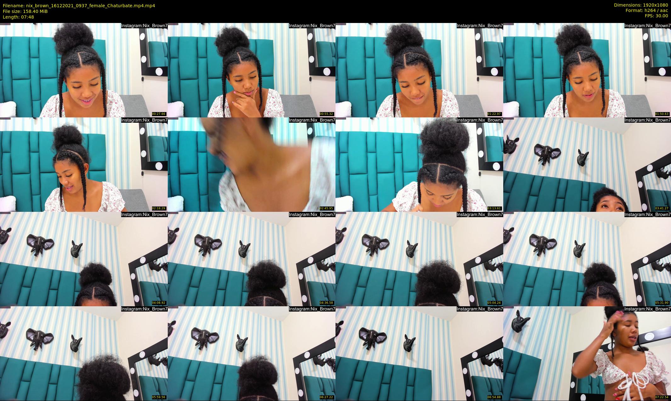 nix_brown — 8 minute Chaturbate female cam show recording, 1080p, Dec 16, 2021