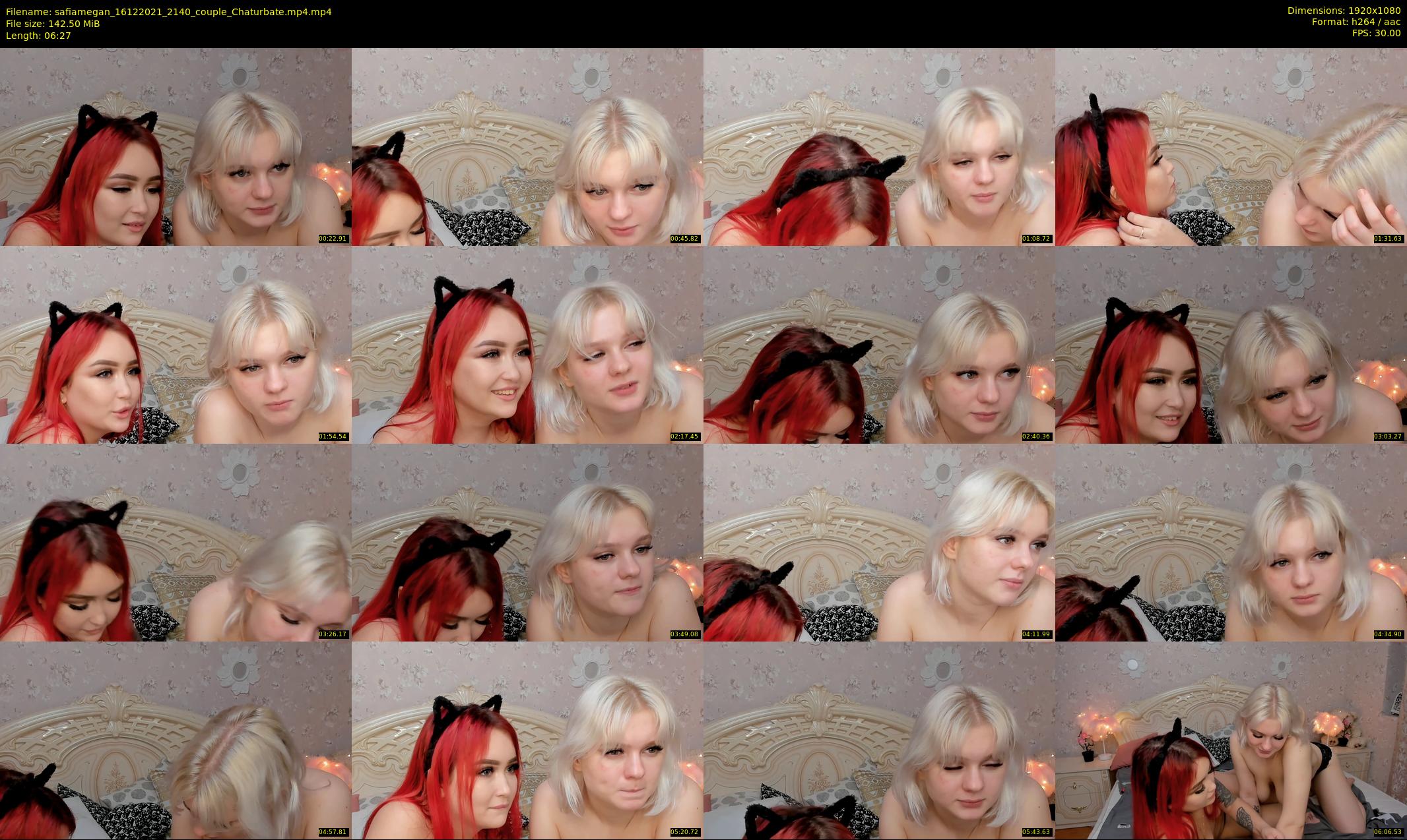 safiamegan — 7 minute Chaturbate couple cam show recording, 1080p, Dec 16, 2021