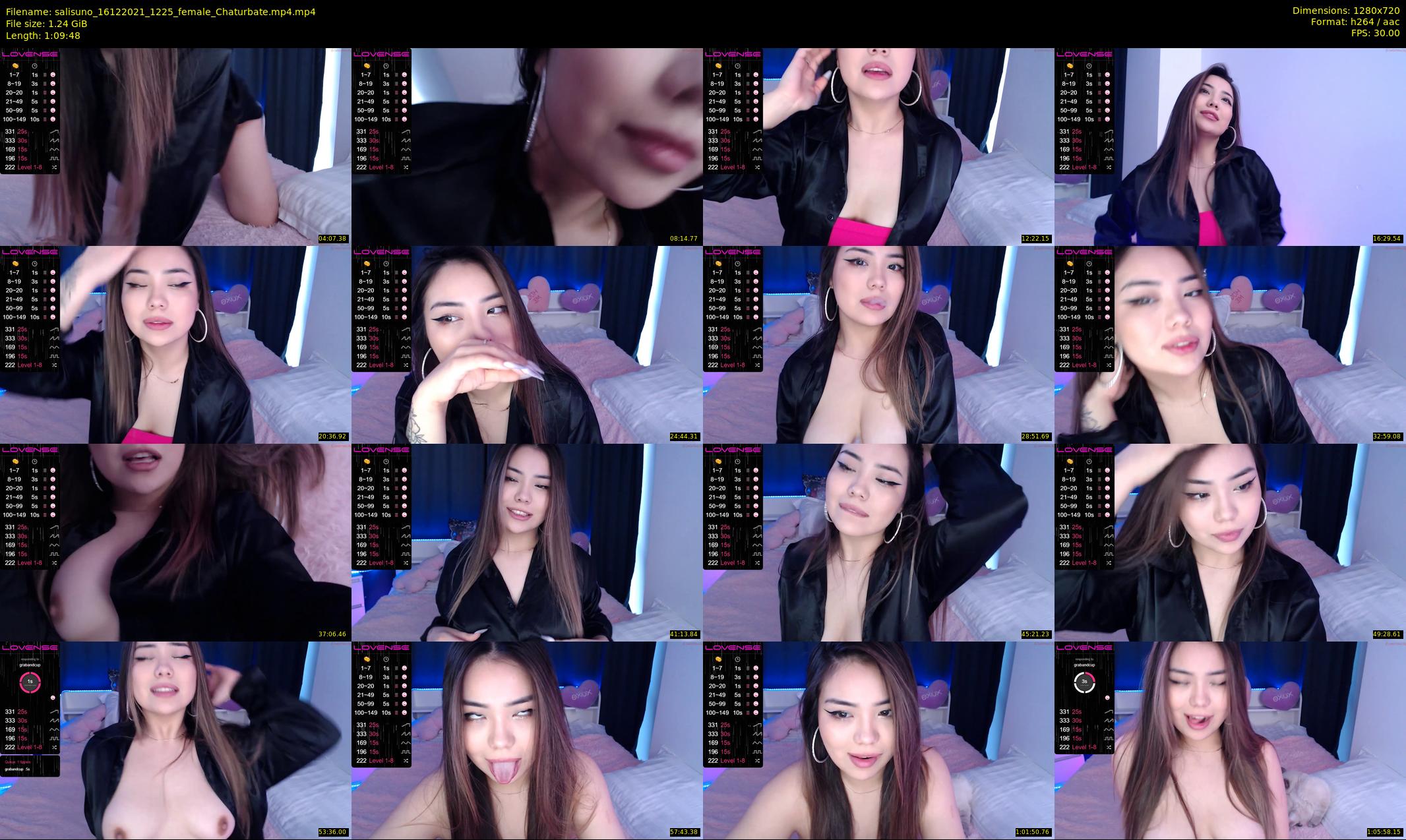 salisuno — 70 minute Chaturbate female cam show recording, 720p, Dec 16, 2021