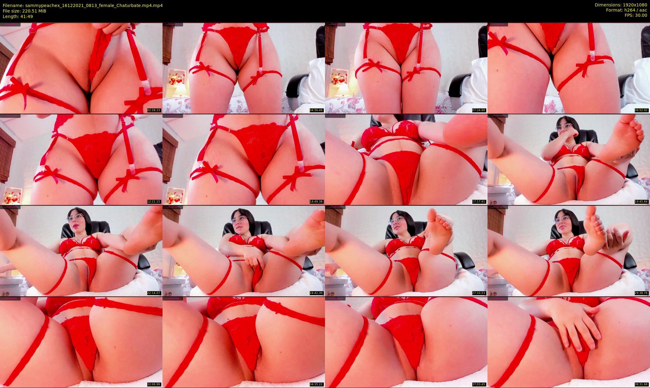 sammypeachex — 42 minute Chaturbate female cam show recording, 1080p, Dec 16, 2021