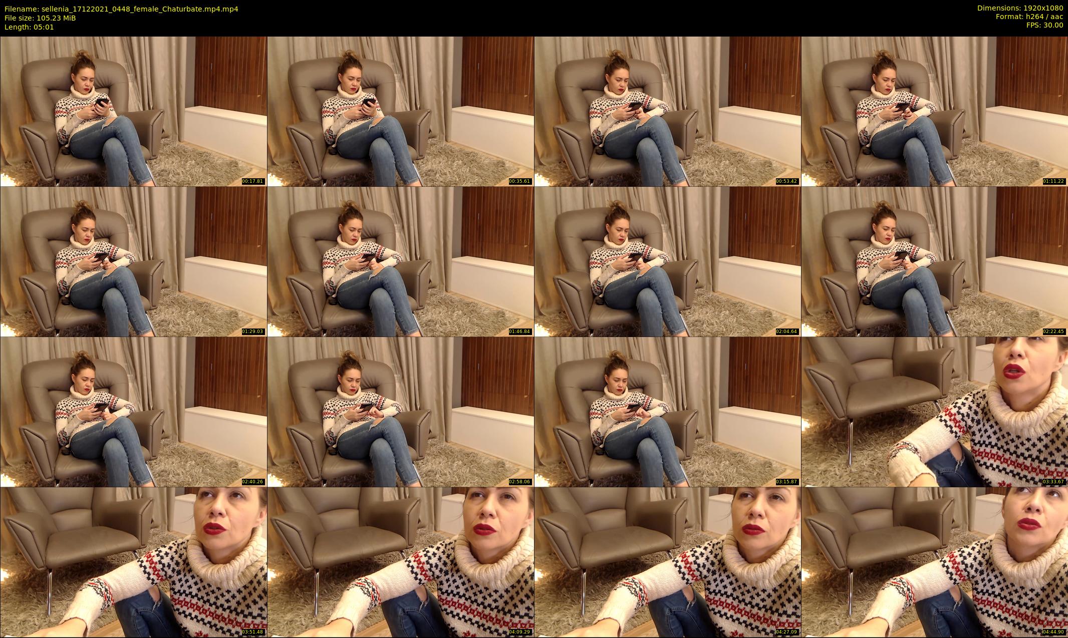 sellenia — 6 minute Chaturbate female cam show recording, 1080p, Dec 17, 2021
