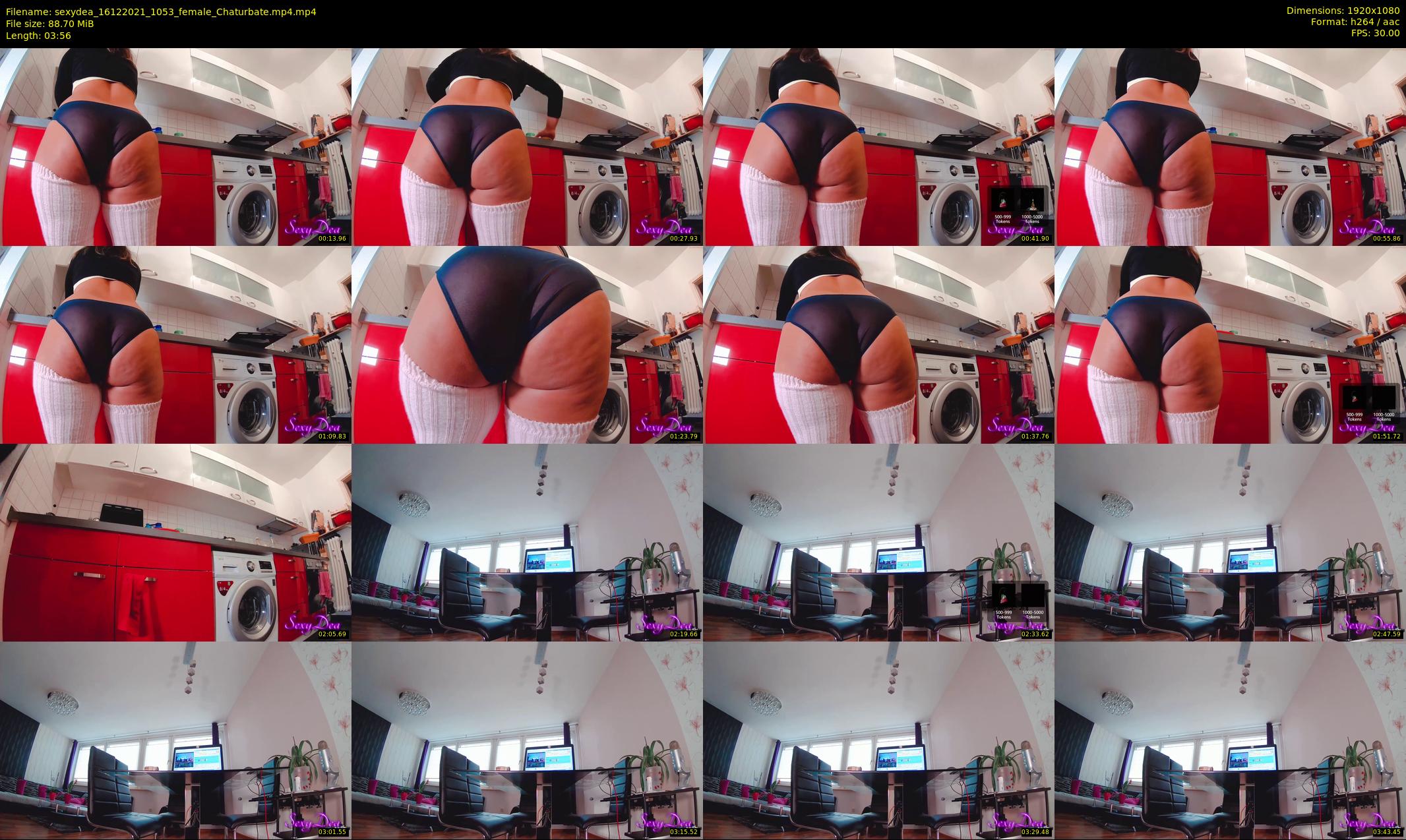 sexydea — 4 minute Chaturbate female cam show recording, 1080p, Dec 16, 2021