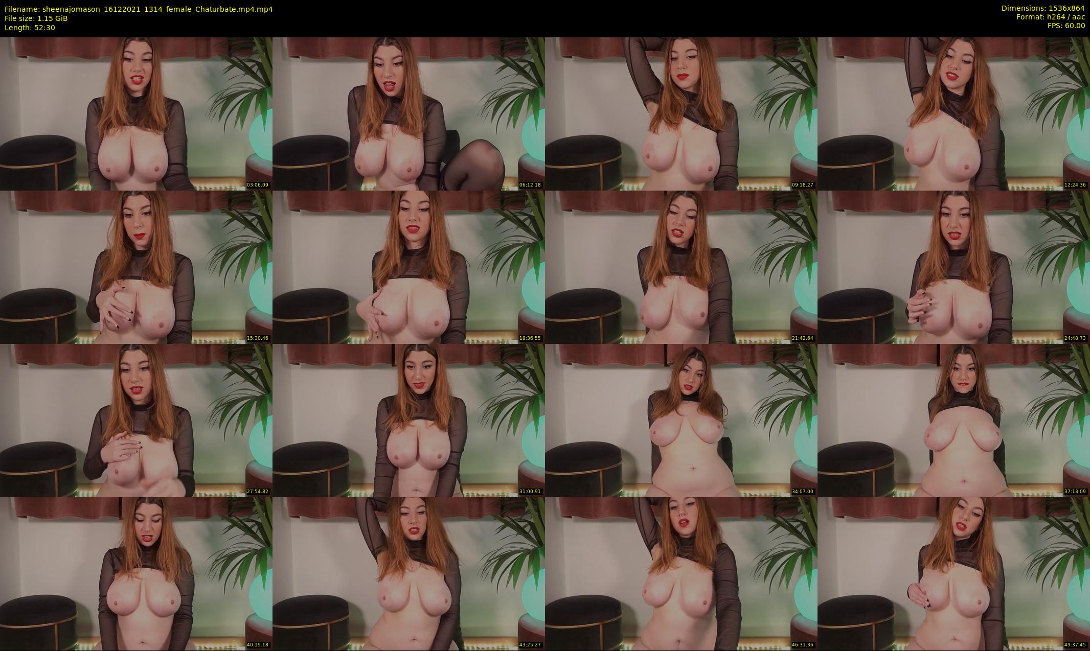 sheenajomason — 53 minute Chaturbate female cam show recording, 720p, Dec 16, 2021