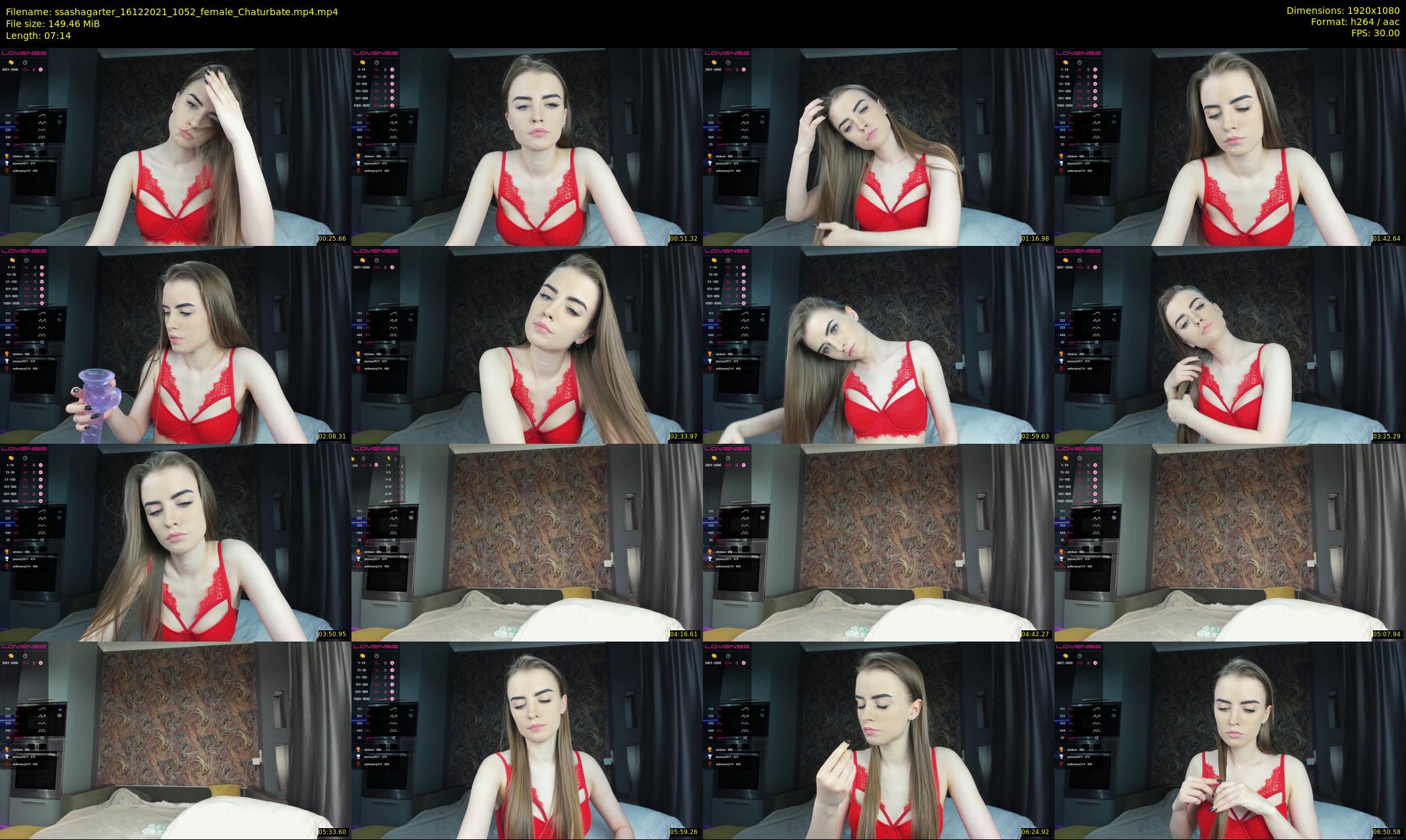 ssashagarter — 8 minute Chaturbate female cam show recording, 1080p, Dec 16, 2021