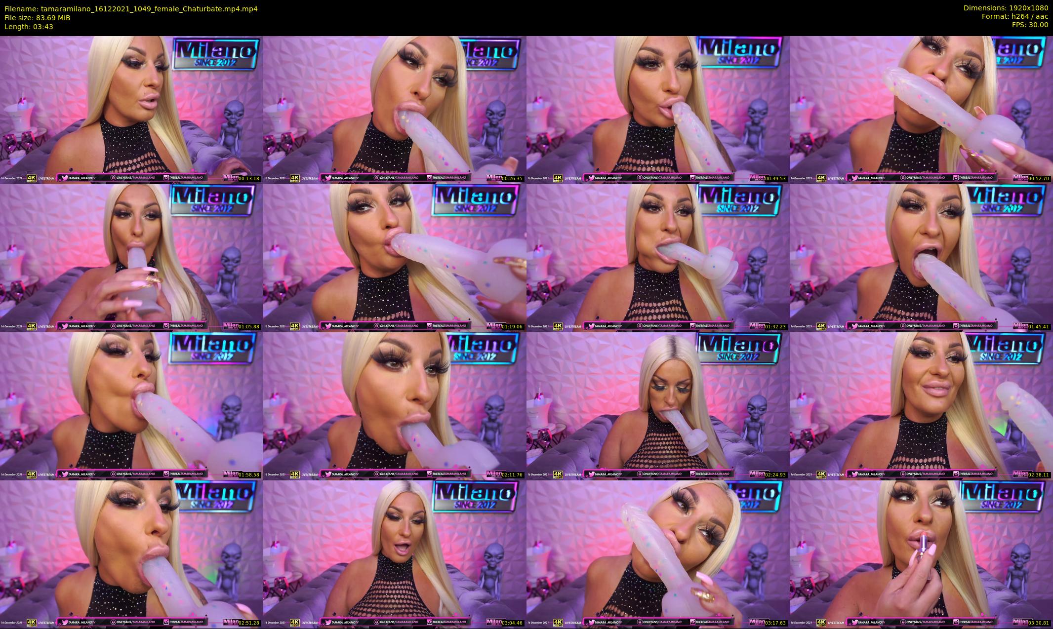 tamaramilano — 4 minute Chaturbate female cam show recording, 1080p, Dec 16, 2021