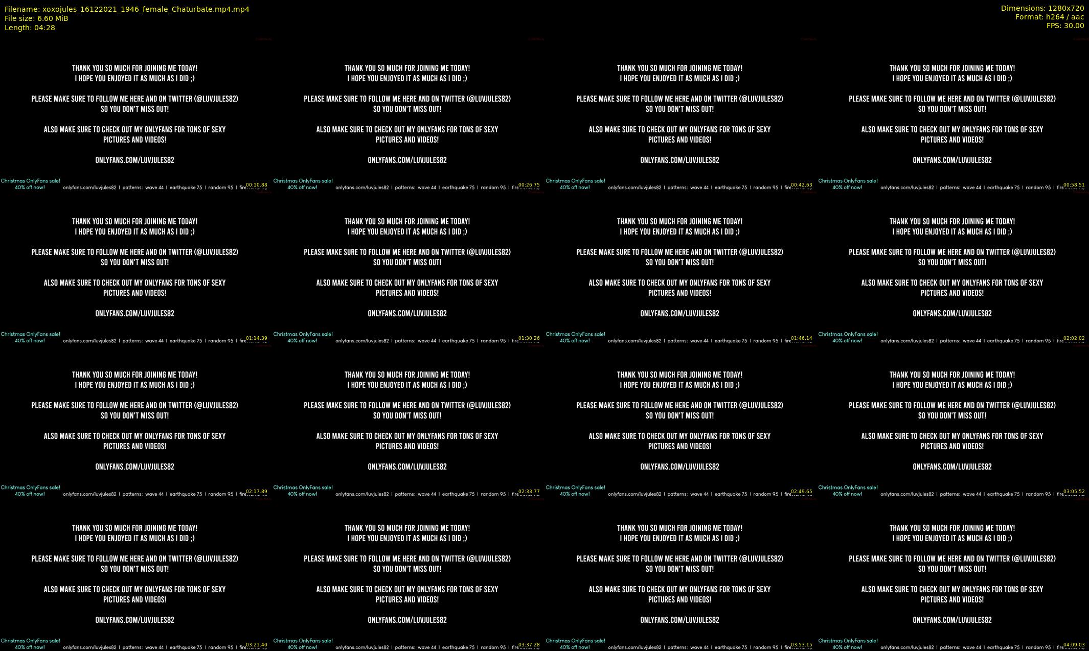 xoxojules — 5 minute Chaturbate female cam show recording, 720p, Dec 16, 2021