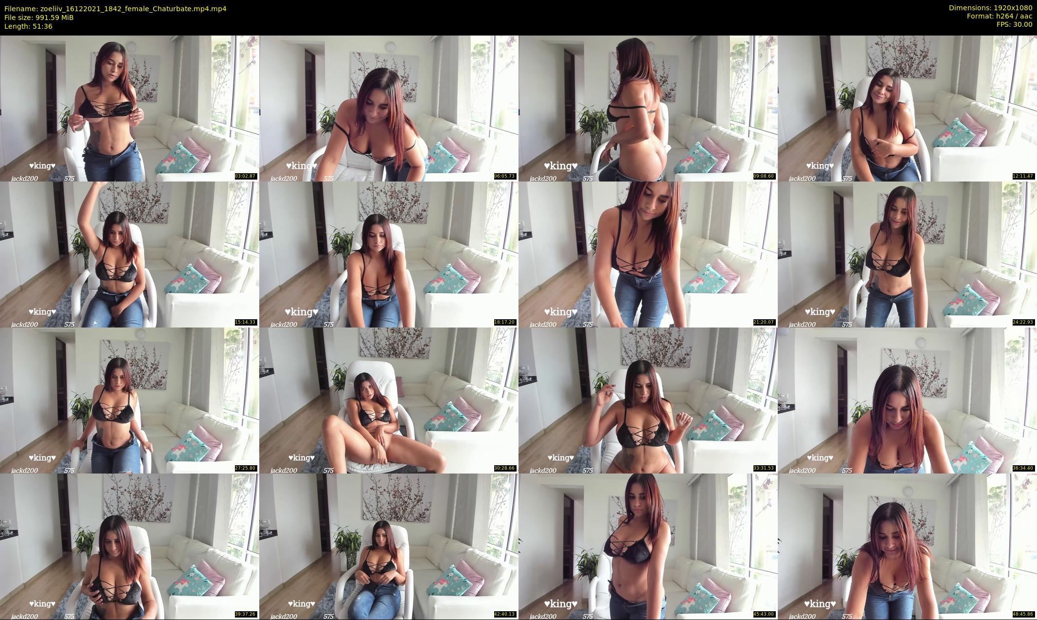zoeliiv — 52 minute Chaturbate female cam show recording, 1080p, Dec 16, 2021