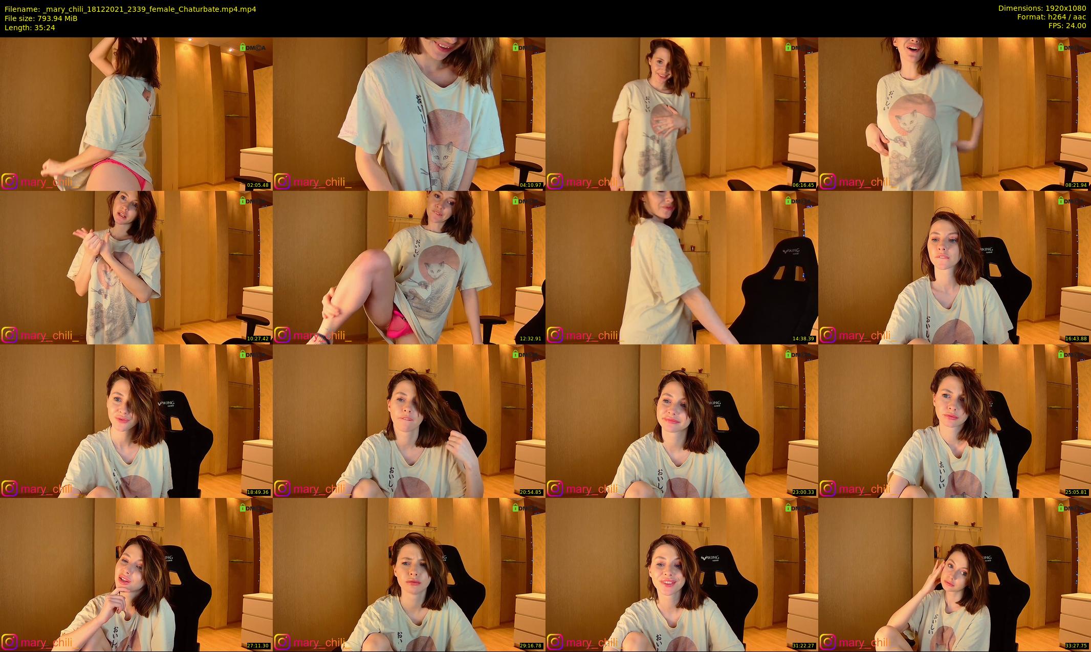 _mary_chili — 36 minute Chaturbate female cam show recording, 1080p, Dec 18, 2021