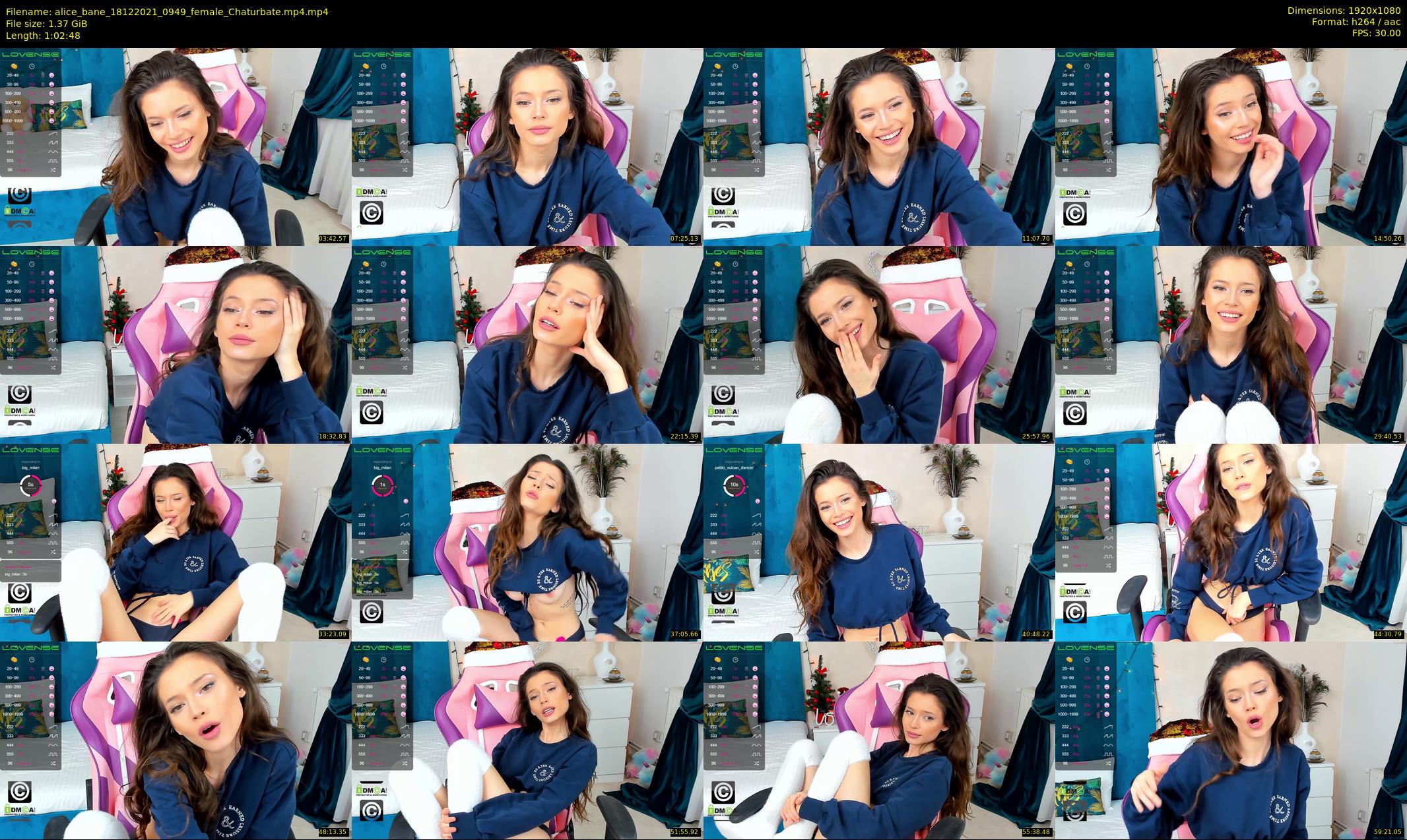 alice_bane — 63 minute Chaturbate female cam show recording, 1080p, Dec 18, 2021