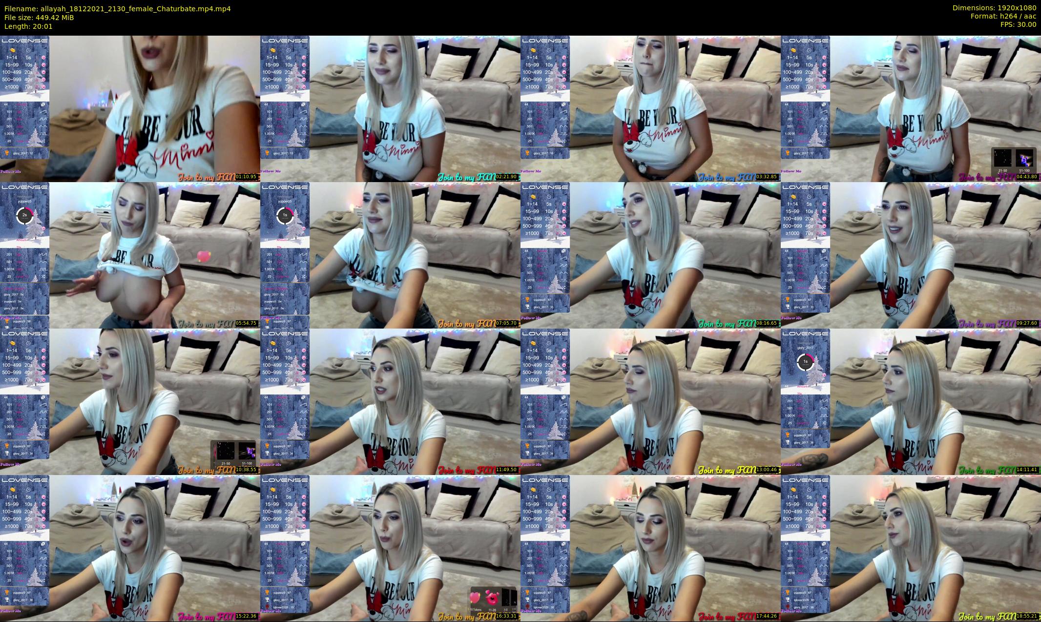 allayah — 21 minute Chaturbate female cam show recording, 1080p, Dec 18, 2021