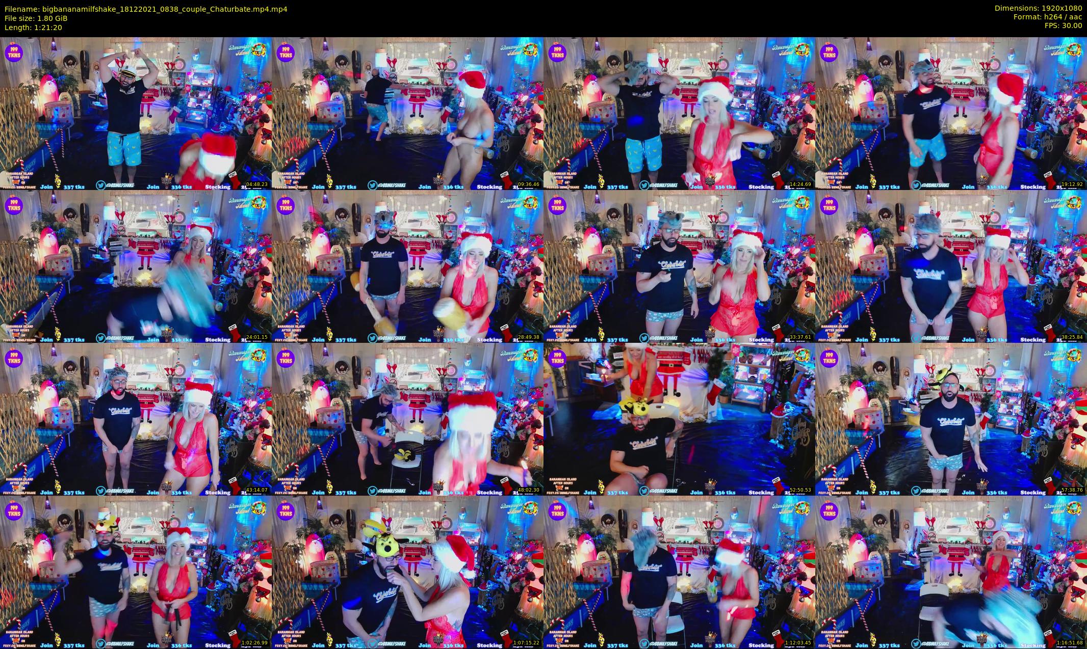 bigbananamilfshake — 82 minute Chaturbate couple cam show recording, 1080p, Dec 18, 2021