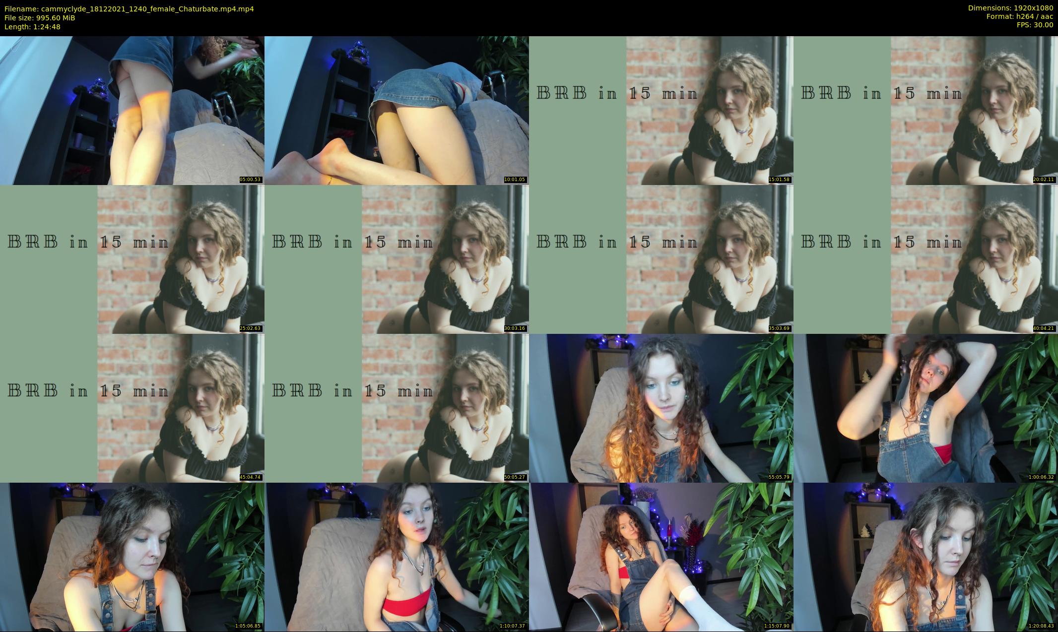cammyclyde — 85 minute Chaturbate female cam show recording, 1080p, Dec 18, 2021