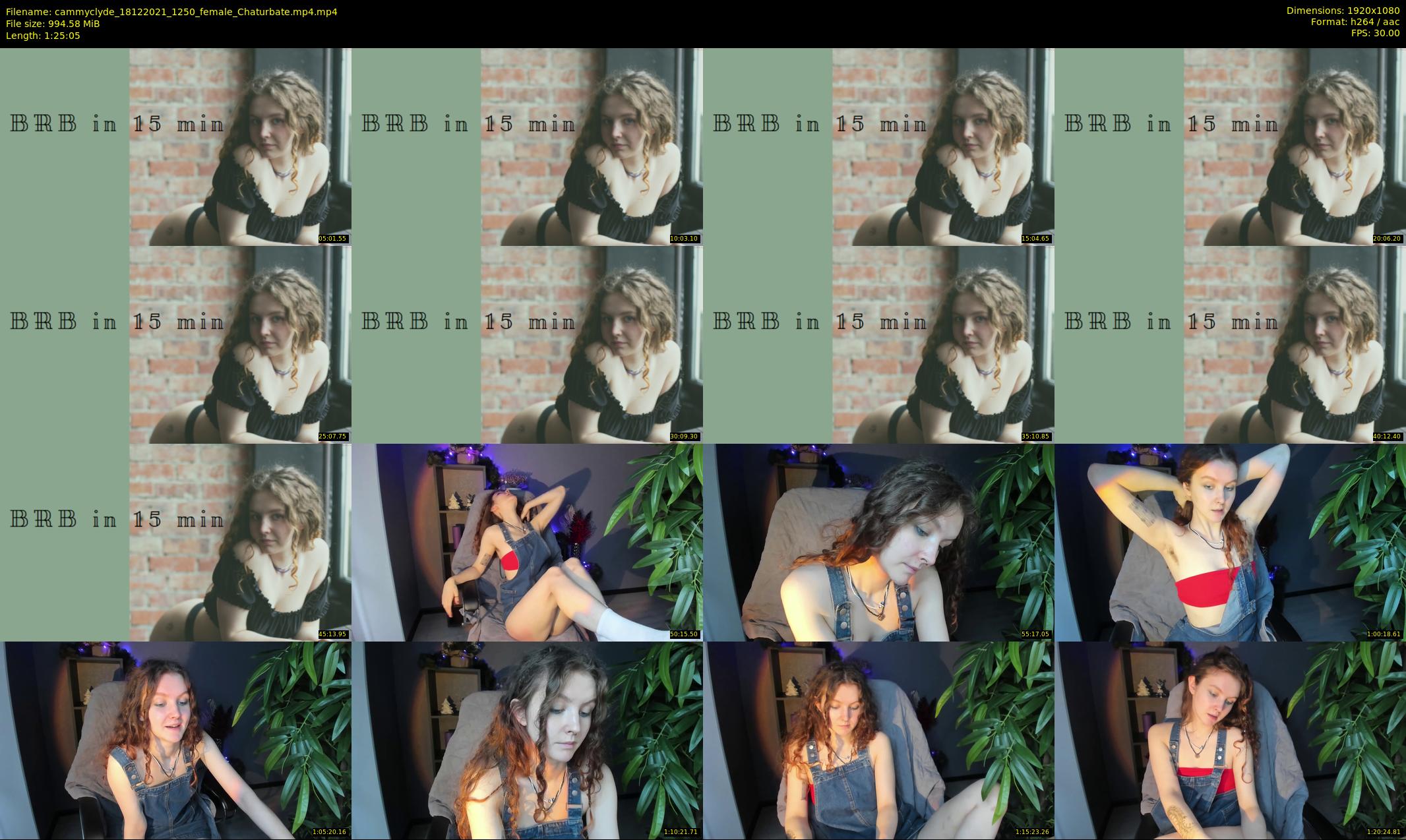 cammyclyde — 86 minute Chaturbate female cam show recording, 1080p, Dec 18, 2021