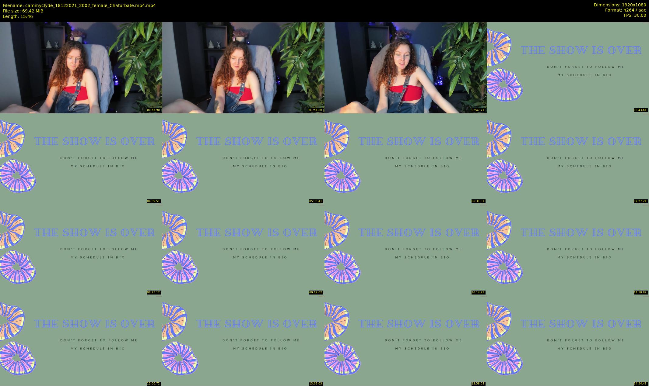 cammyclyde — 16 minute Chaturbate female cam show recording, 1080p, Dec 18, 2021