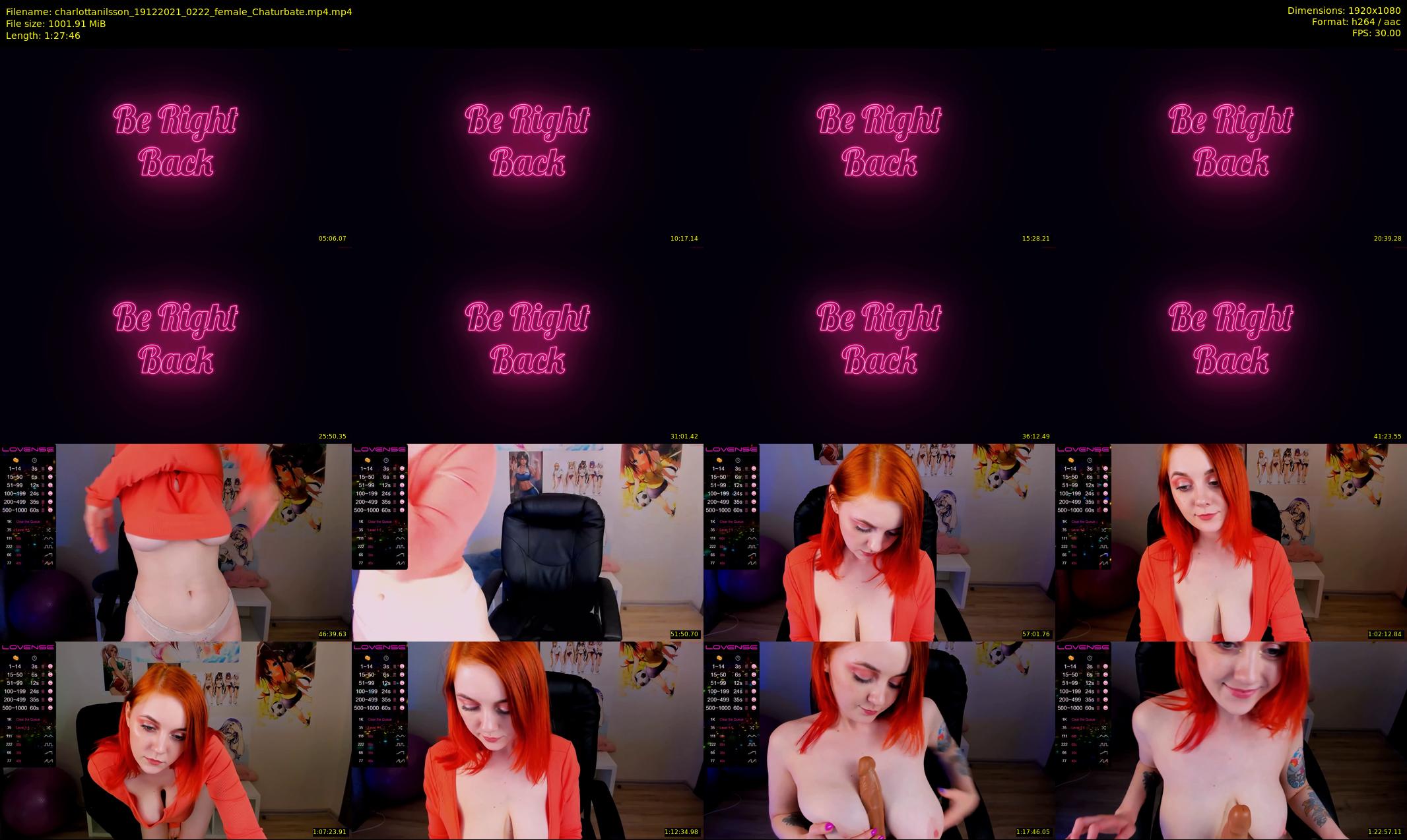 charlottanilsson — 88 minute Chaturbate female cam show recording, 1080p, Dec 19, 2021