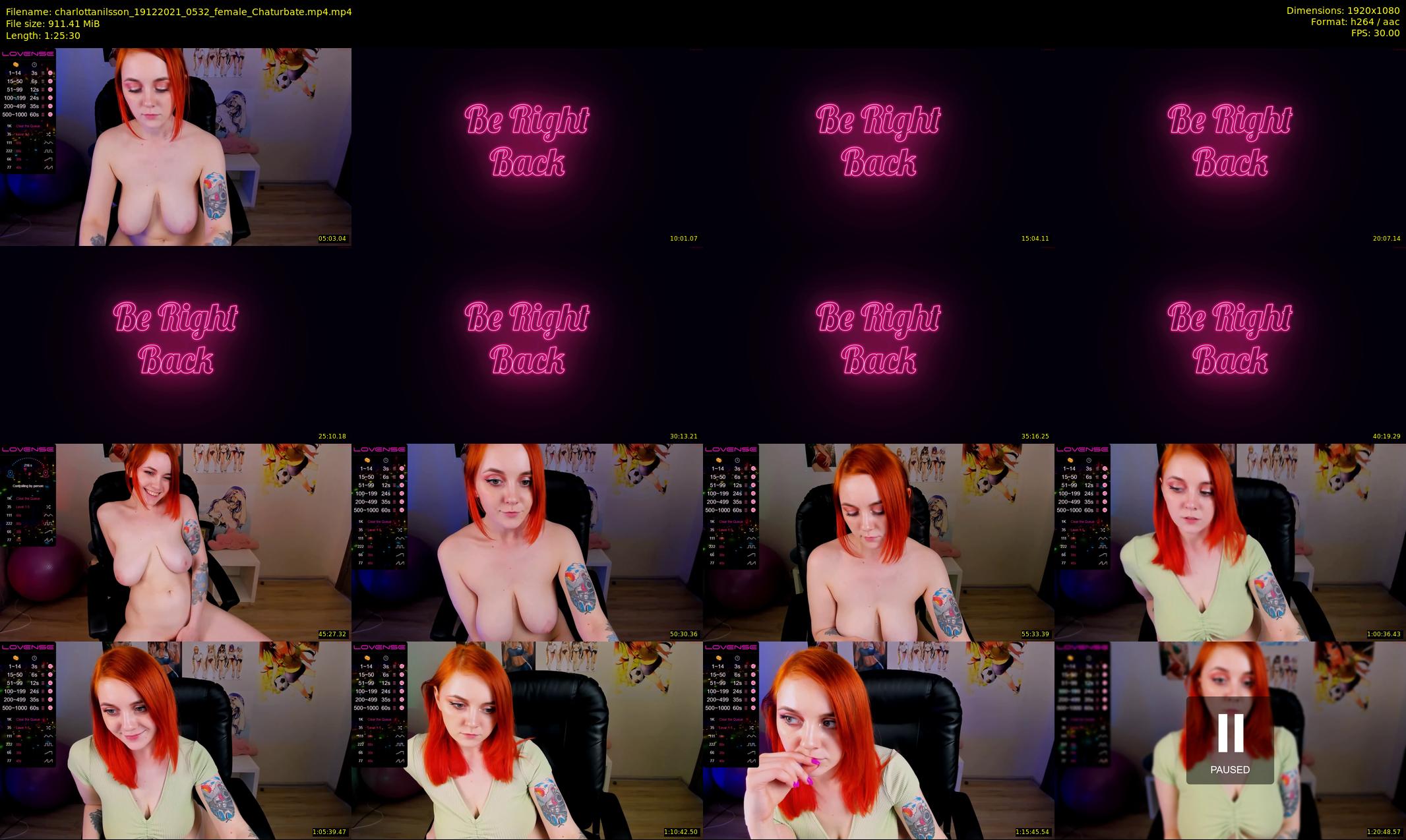 charlottanilsson — 86 minute Chaturbate female cam show recording, 1080p, Dec 19, 2021