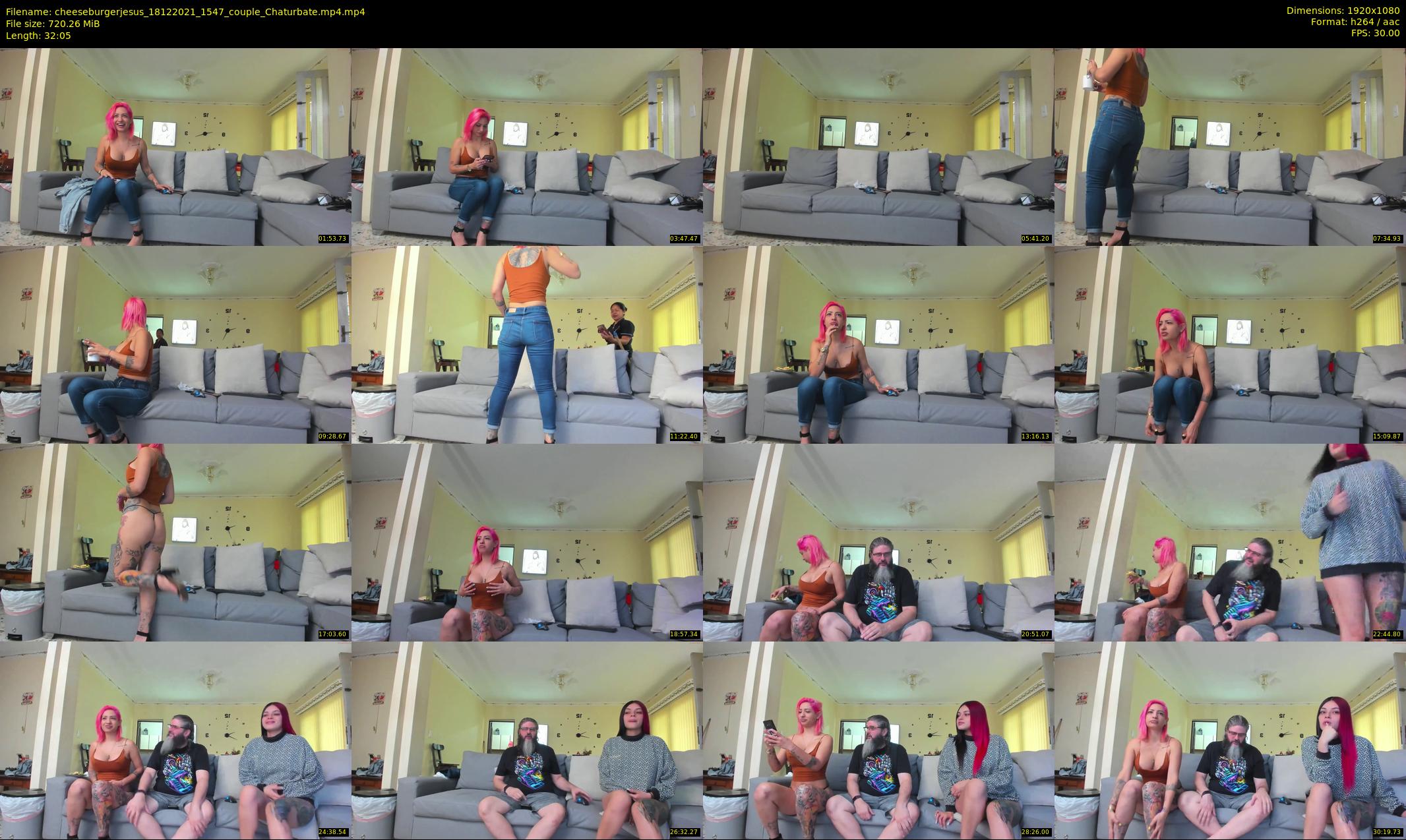 cheeseburgerjesus — 33 minute Chaturbate couple cam show recording, 1080p, Dec 18, 2021