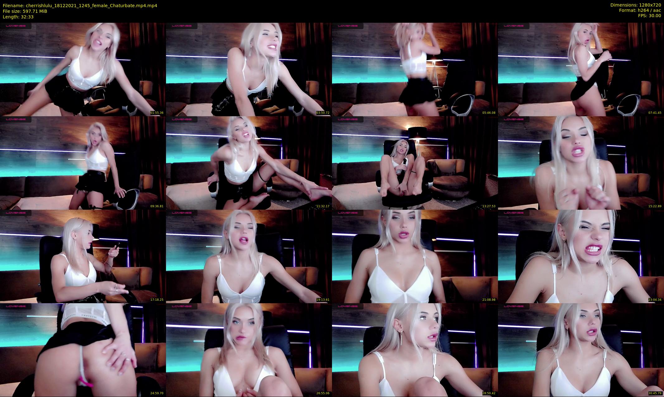 cherrishlulu — 33 minute Chaturbate female cam show recording, 720p, Dec 18, 2021