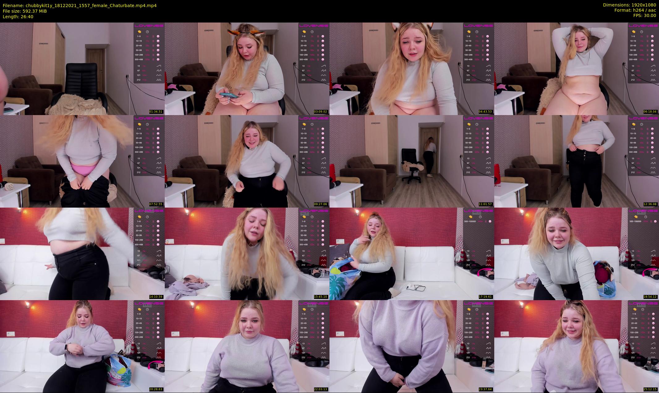 chubbykit1y — 27 minute Chaturbate female cam show recording, 1080p, Dec 18, 2021
