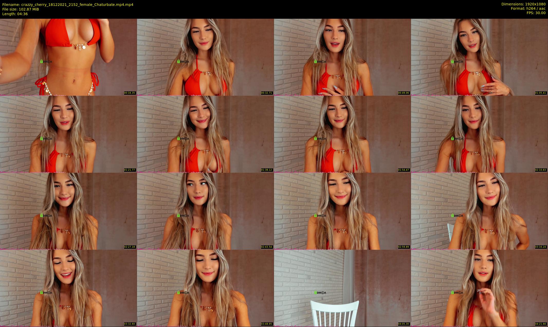 crazzy_cherry — 5 minute Chaturbate female cam show recording, 1080p, Dec 18, 2021
