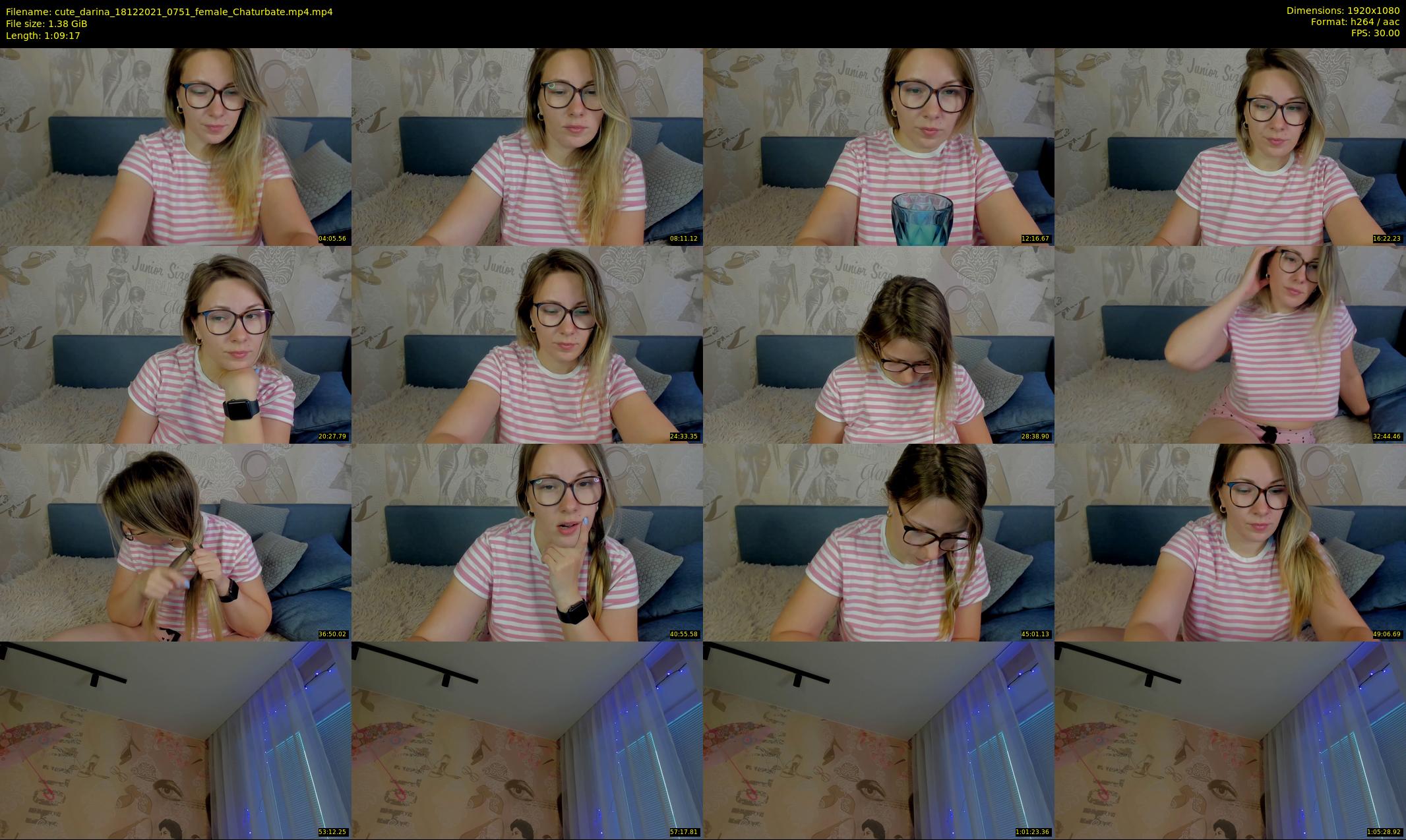 cute_darina — 70 minute Chaturbate female cam show recording, 1080p, Dec 18, 2021