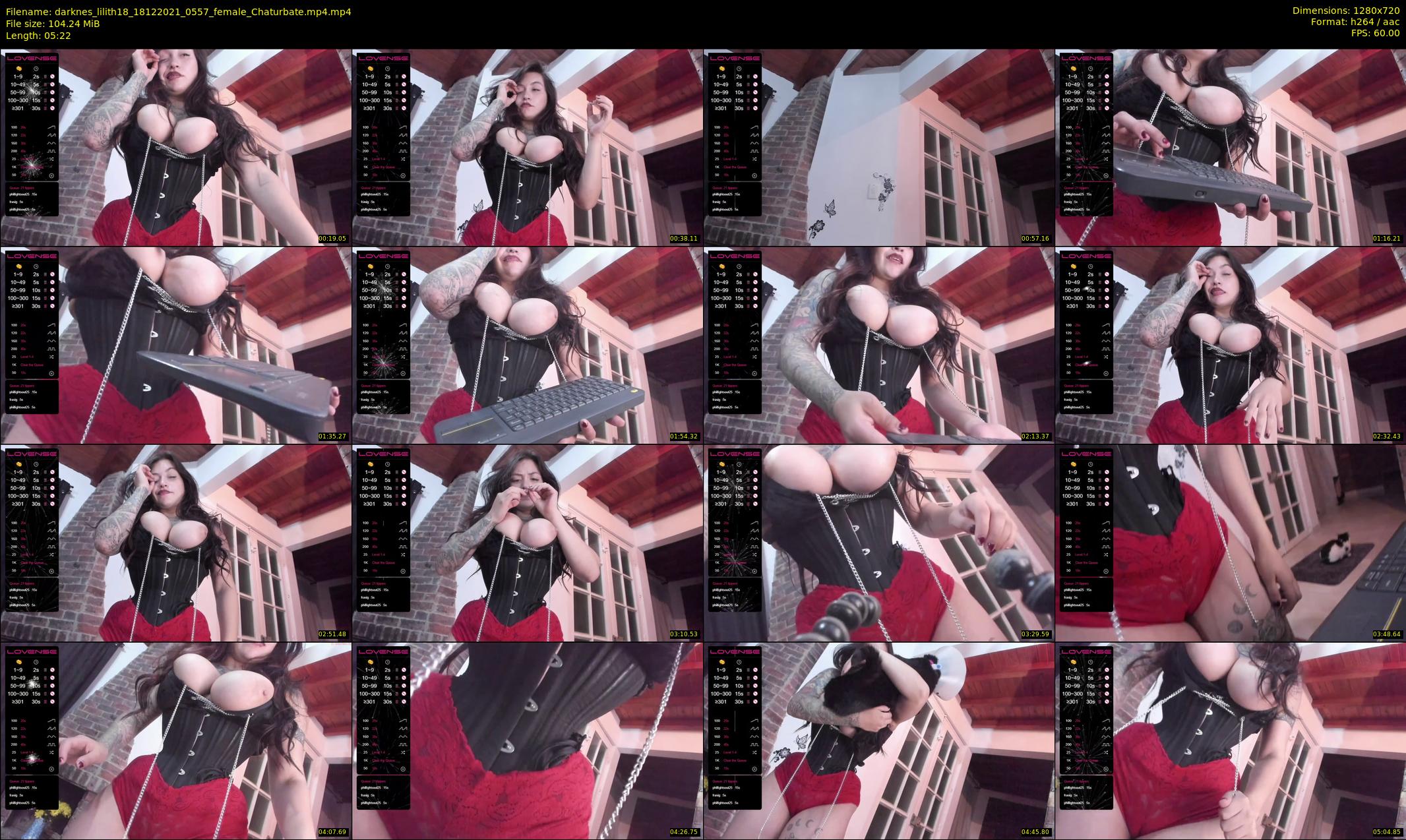 darknes_lilith18 — 6 minute Chaturbate female cam show recording, 720p, Dec 18, 2021