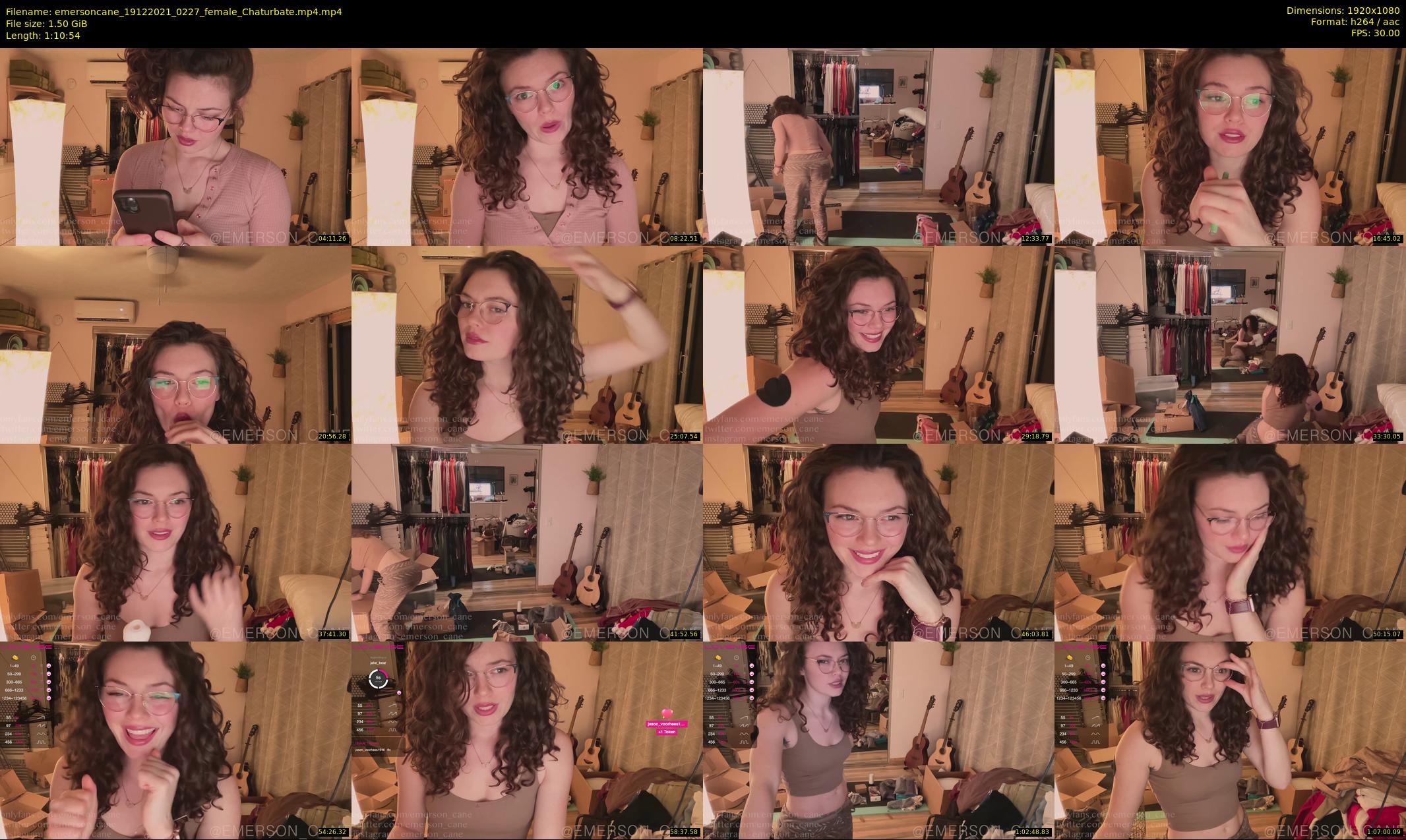 emersoncane — 71 minute Chaturbate female cam show recording, 1080p, Dec 19, 2021