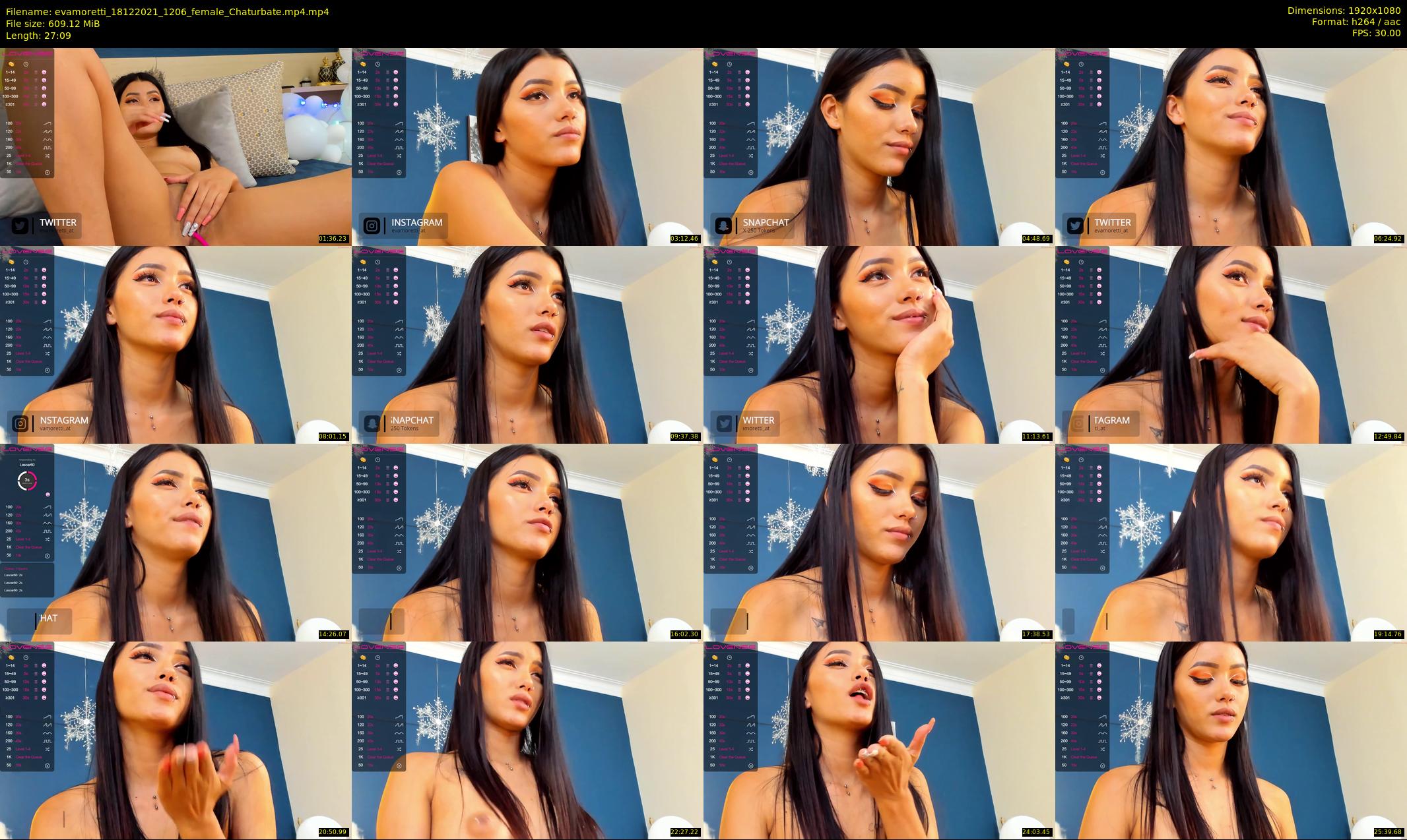 evamoretti — 28 minute Chaturbate female cam show recording, 1080p, Dec 18, 2021