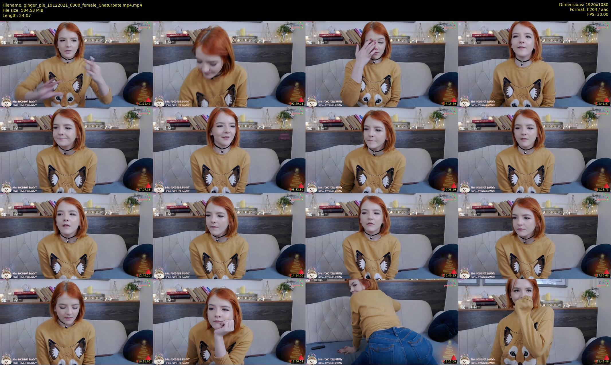 ginger_pie — 25 minute Chaturbate female cam show recording, 1080p, Dec 19, 2021