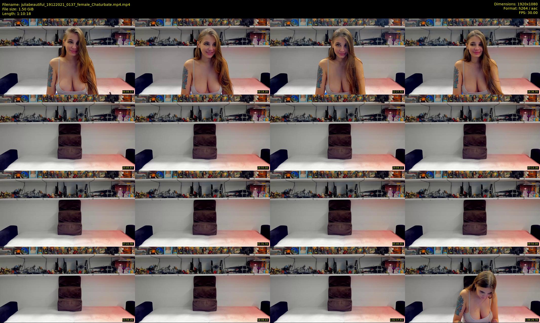 juliabeautiful — 71 minute Chaturbate female cam show recording, 1080p, Dec 19, 2021