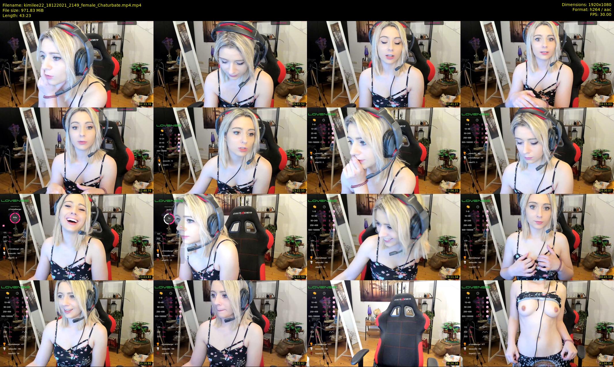 kimilee22 — 44 minute Chaturbate female cam show recording, 1080p, Dec 18, 2021
