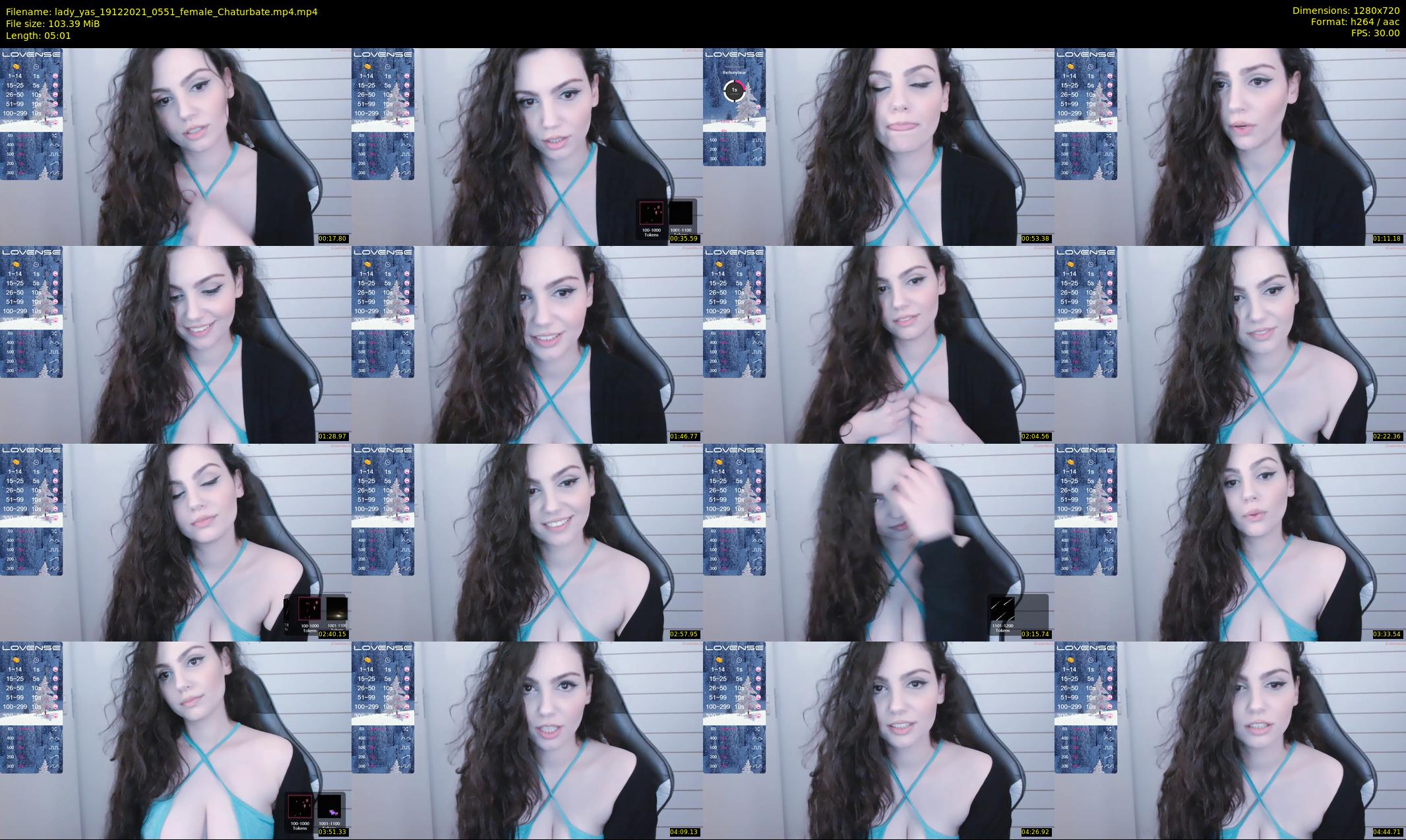 lady_yas — 6 minute Chaturbate female cam show recording, 720p, Dec 19, 2021