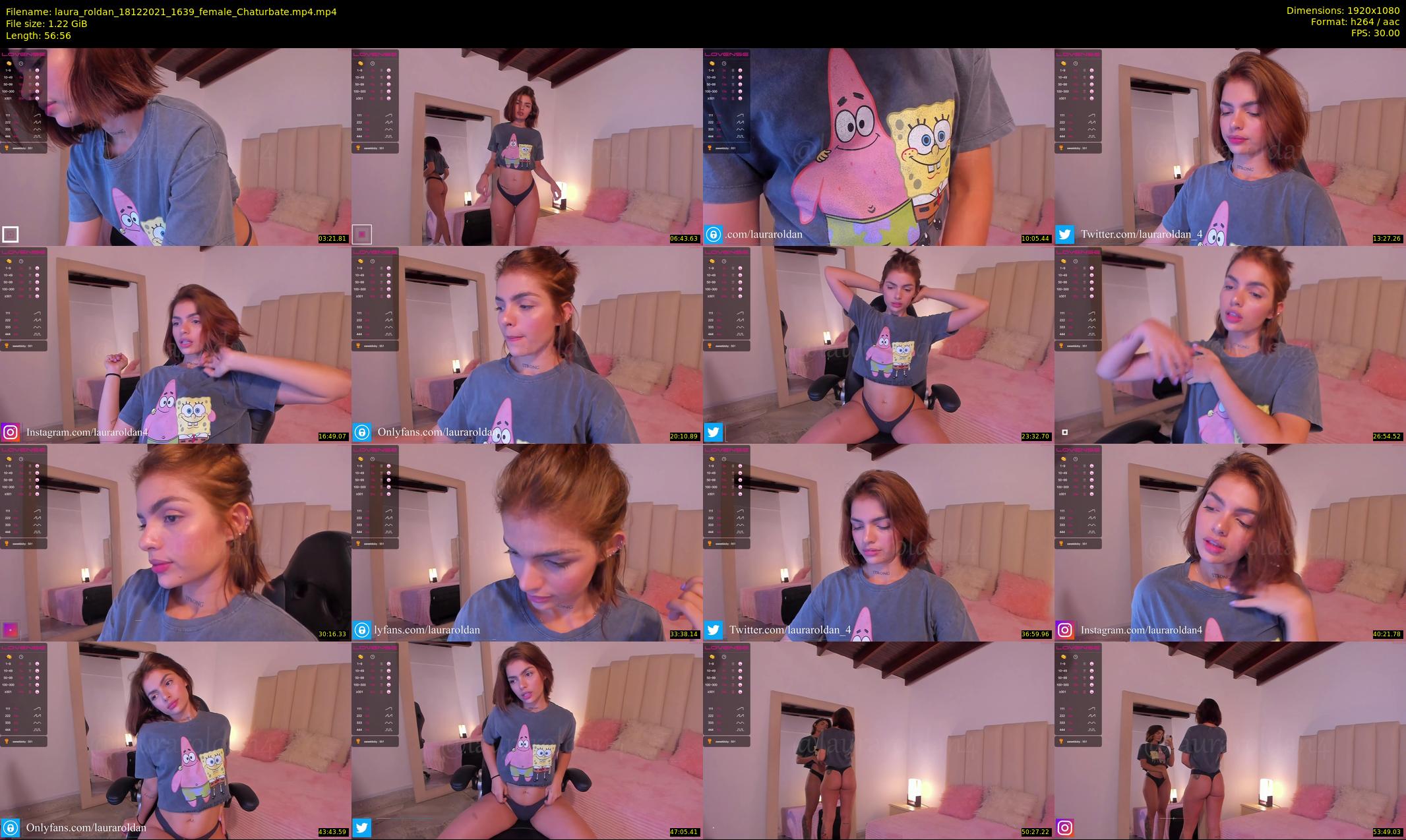 laura_roldan — 57 minute Chaturbate female cam show recording, 1080p, Dec 18, 2021