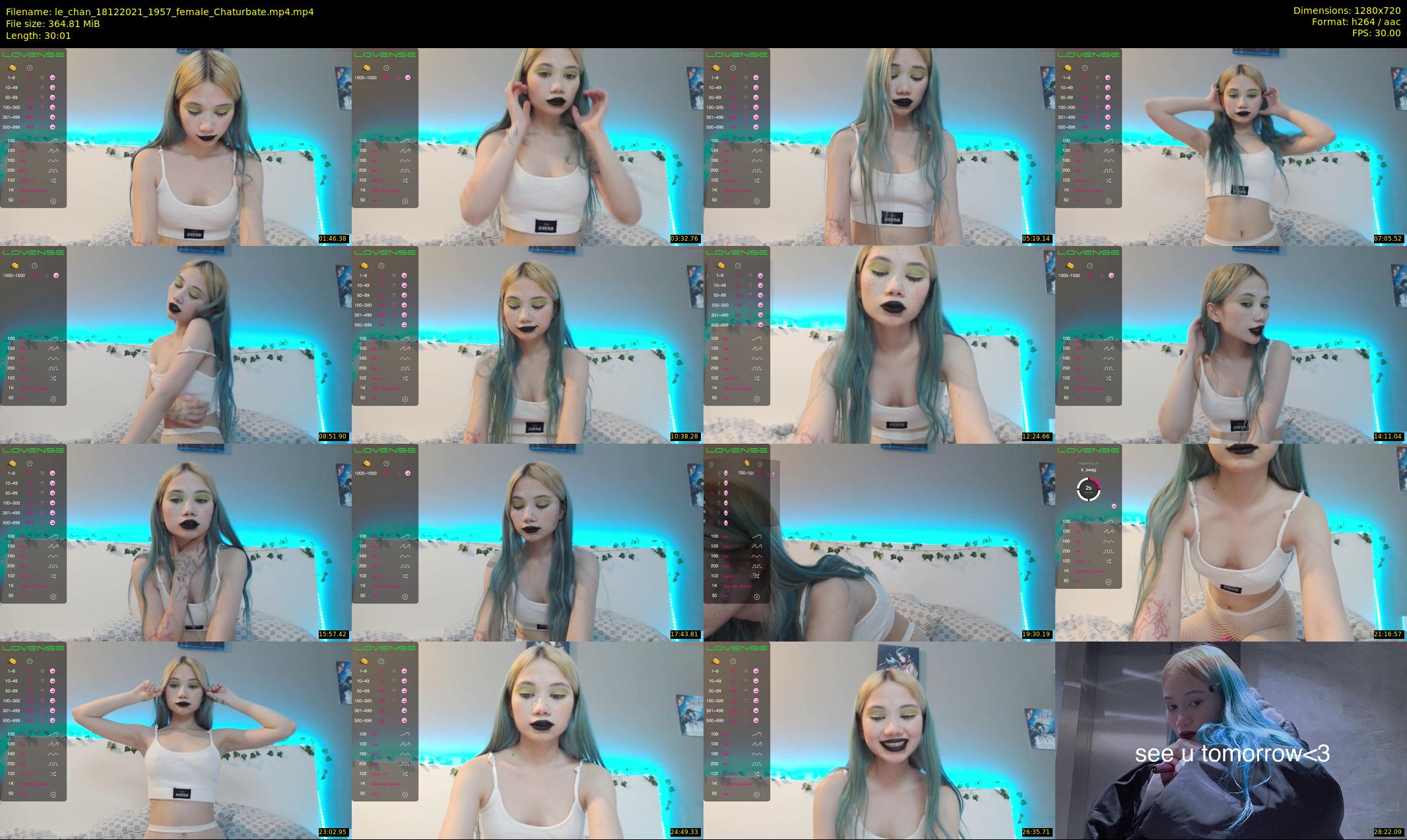 le_chan — 31 minute Chaturbate female cam show recording, 720p, Dec 18, 2021