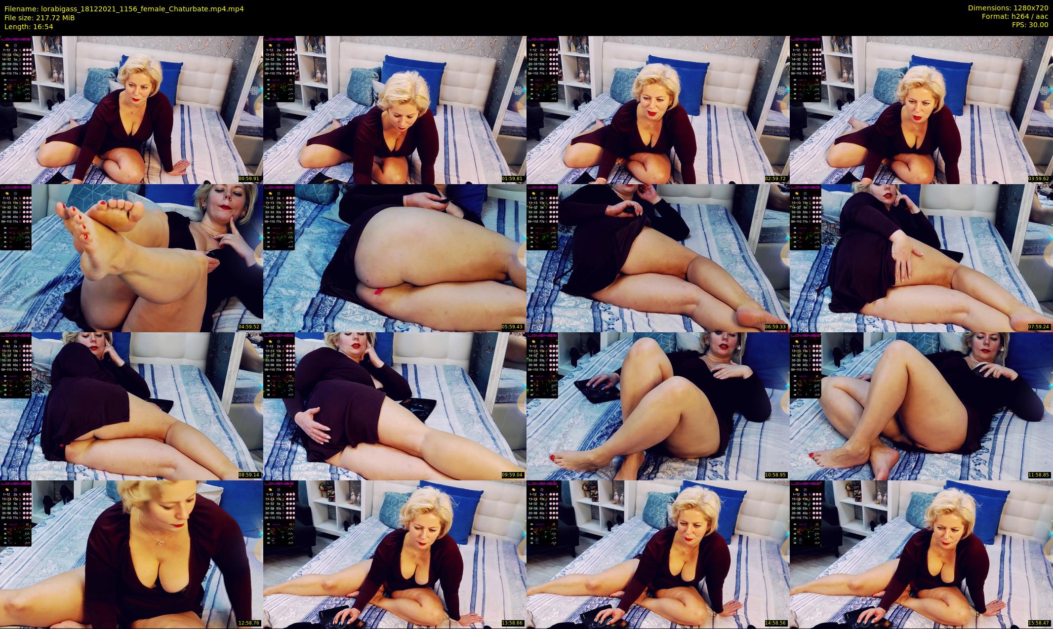 lorabigass — 17 minute Chaturbate female cam show recording, 720p, Dec 18, 2021